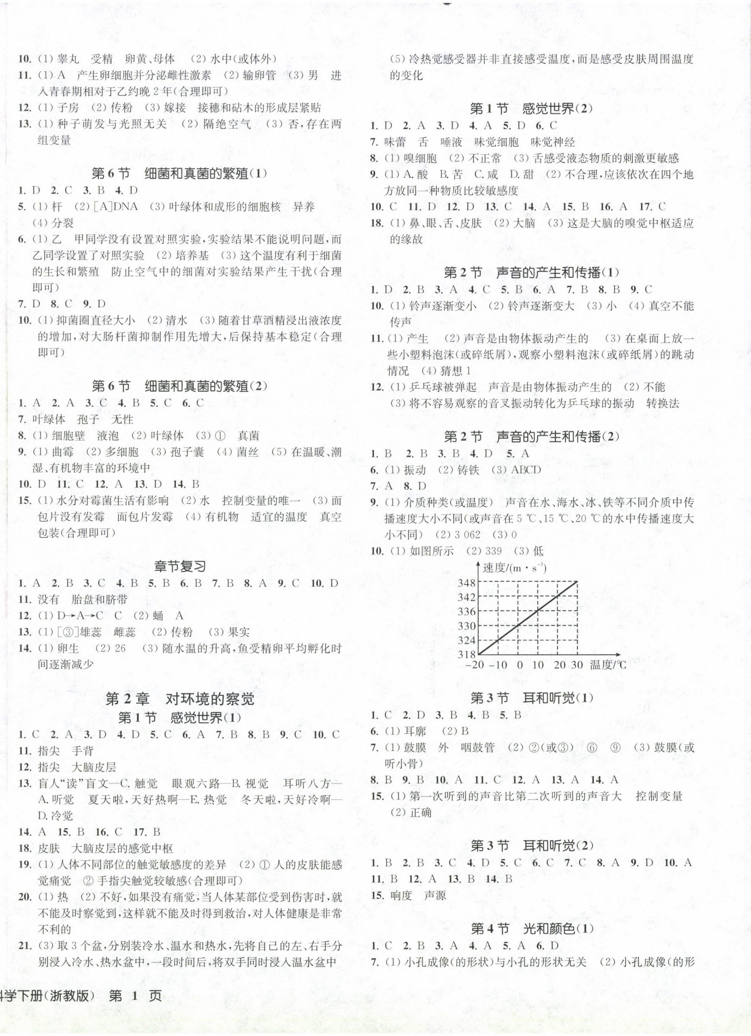 2024年一閱優(yōu)品作業(yè)本七年級科學(xué)下冊浙教版 第2頁