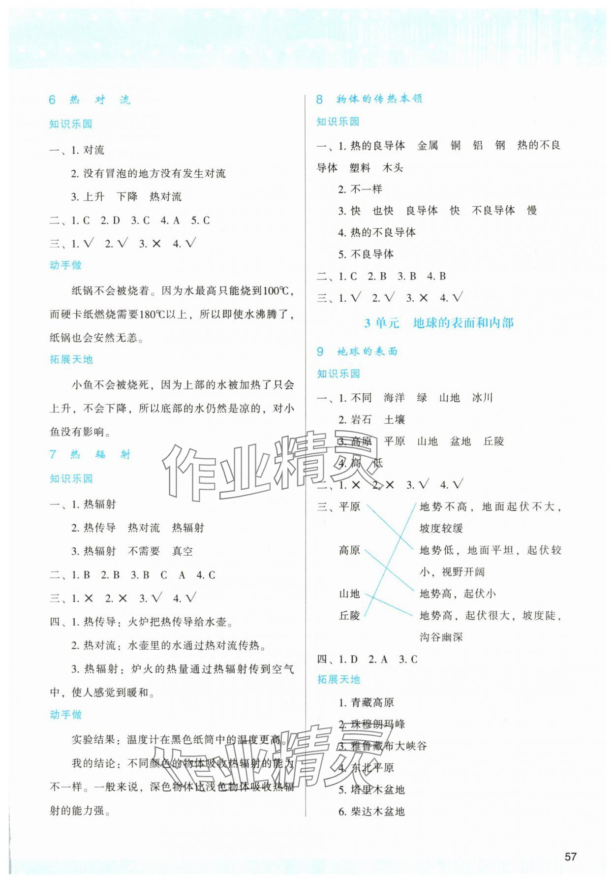 2025年新课程学习与评价五年级科学上册苏教版 参考答案第2页