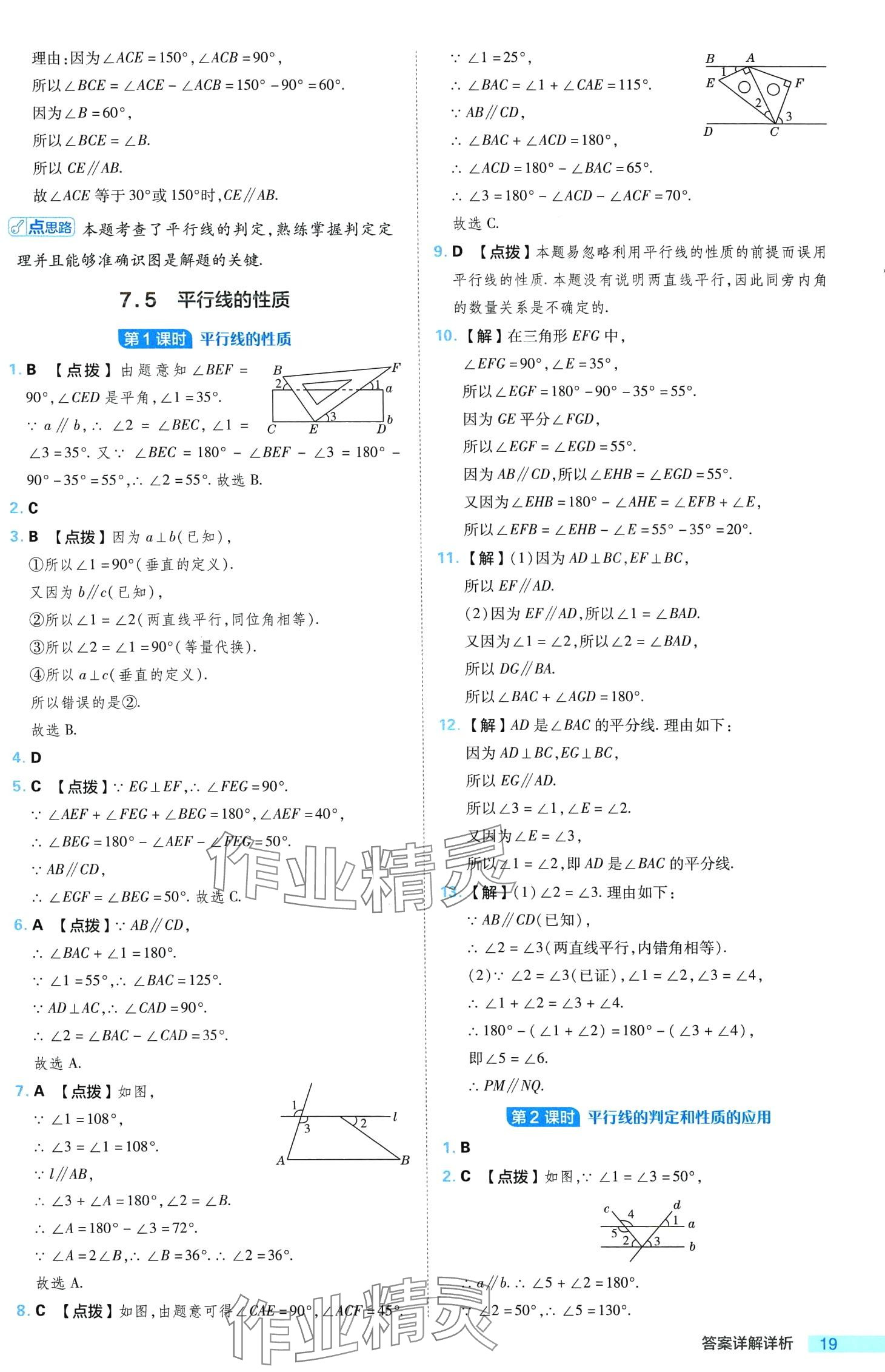 2024年綜合應(yīng)用創(chuàng)新題典中點七年級數(shù)學(xué)下冊冀教版 第19頁