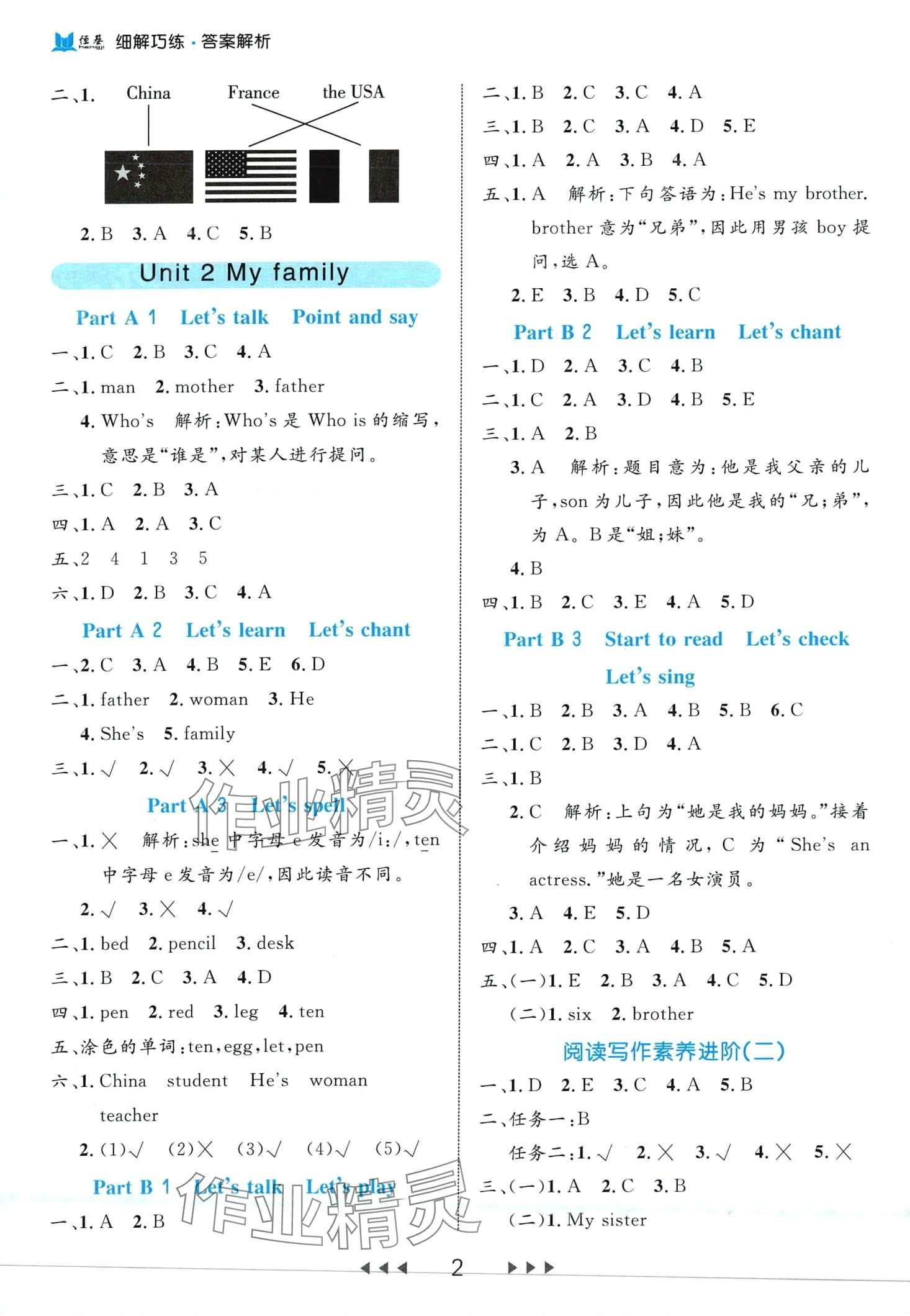 2024年細(xì)解巧練三年級(jí)英語(yǔ)下冊(cè)人教版 第2頁(yè)