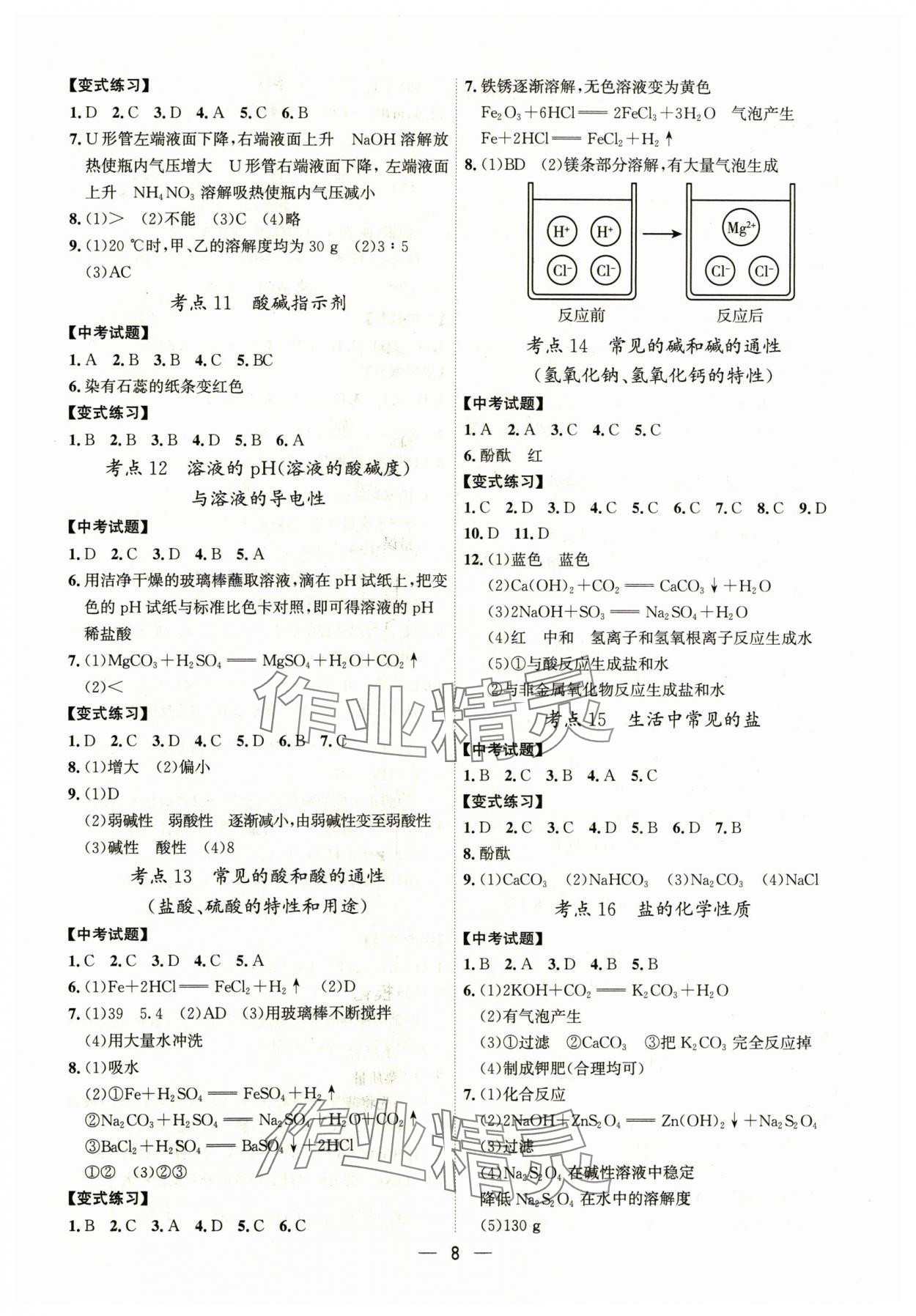 2024年中考精準(zhǔn)復(fù)習(xí)化學(xué)&nbsp;第8頁(yè)