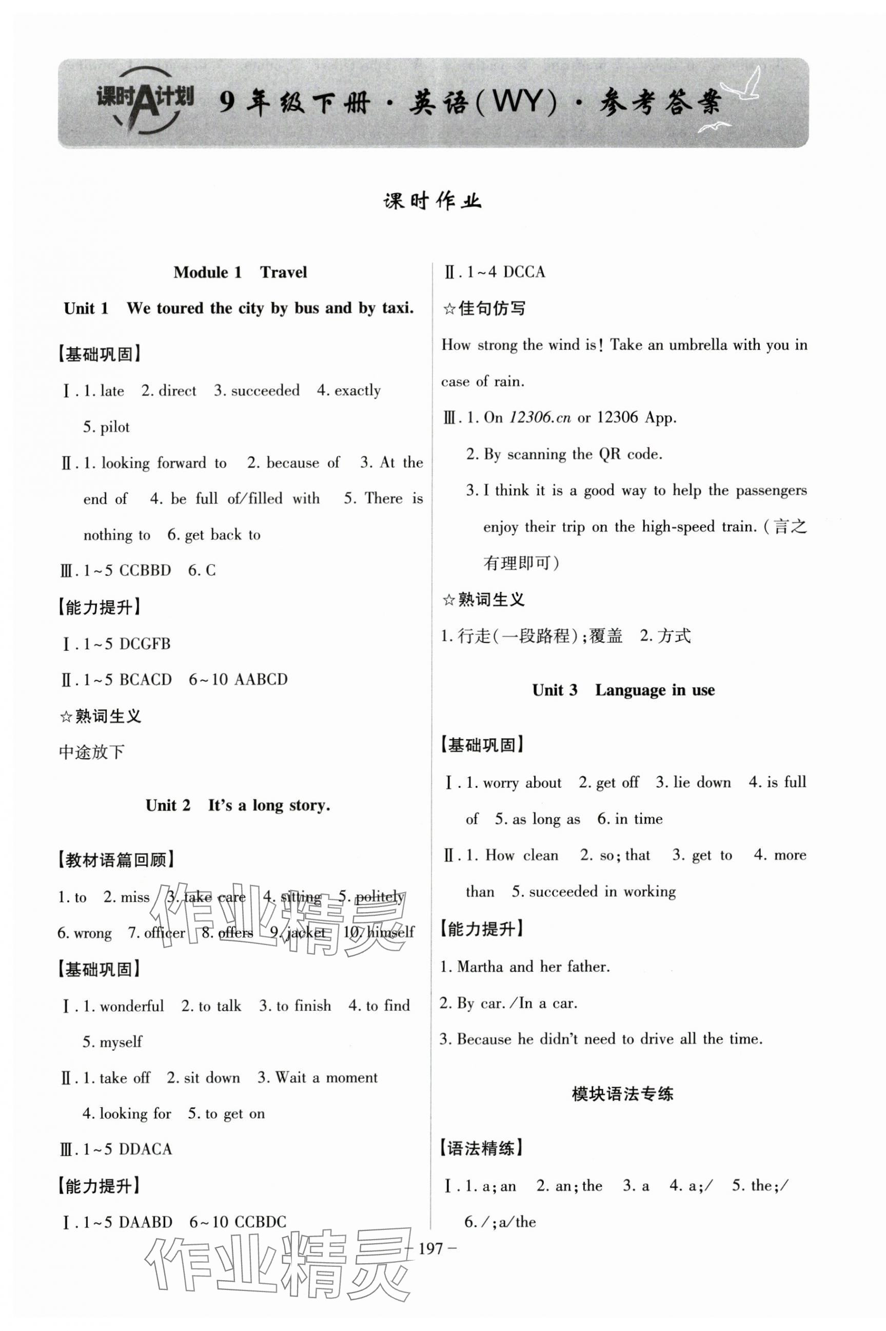 2025年課時A計劃九年級英語下冊外研版 第5頁