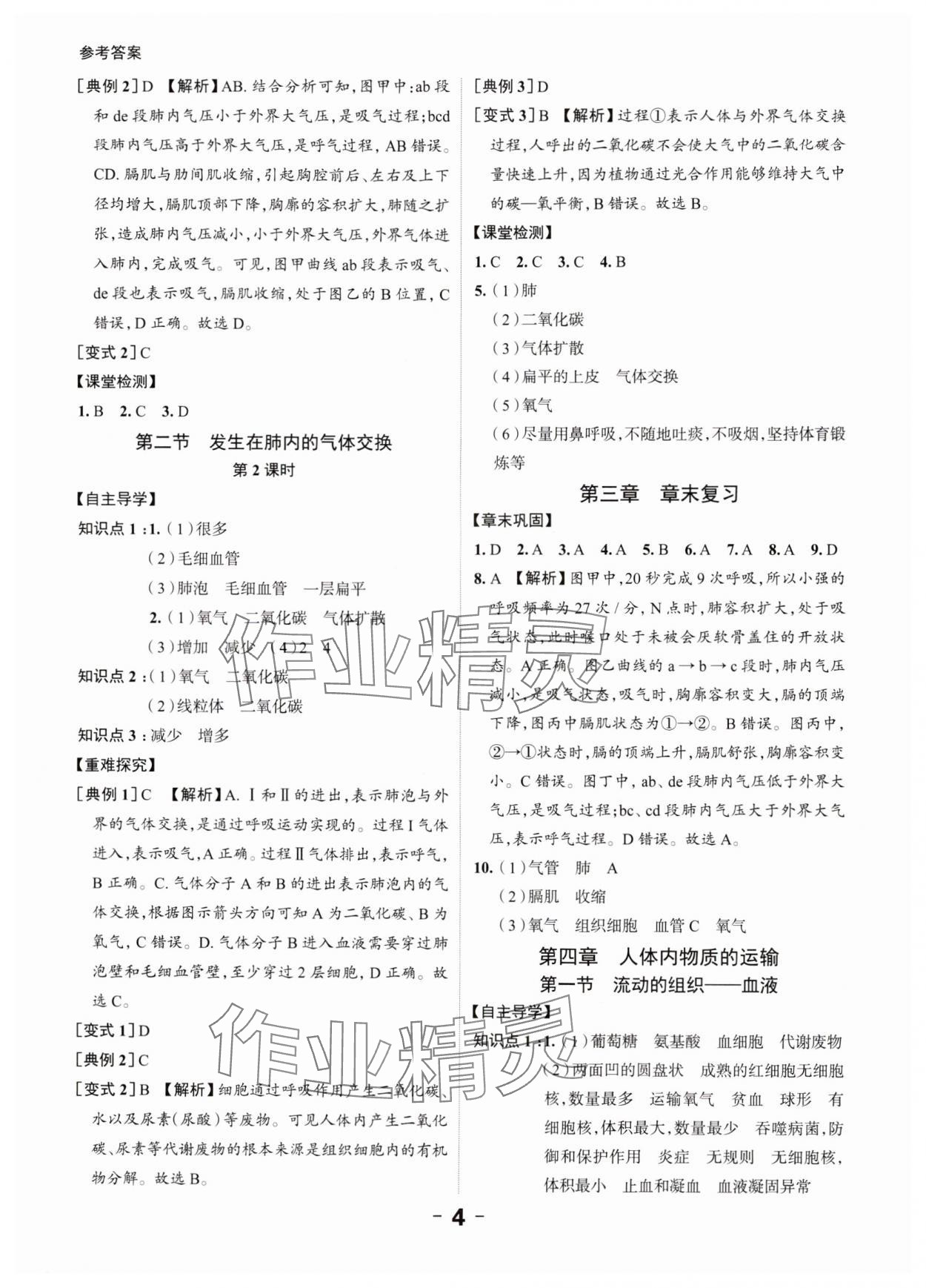 2024年全程突破七年級(jí)生物下冊(cè)人教版 第4頁