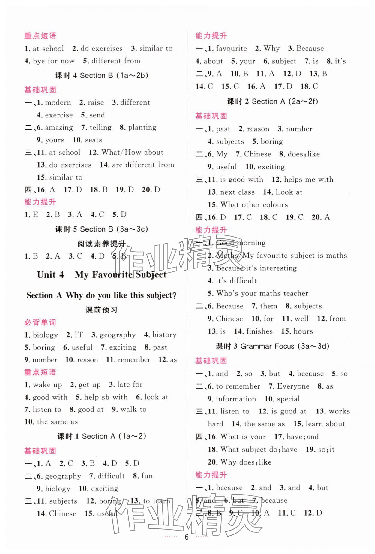2025年三維數字課堂七年級英語上冊人教版 第6頁