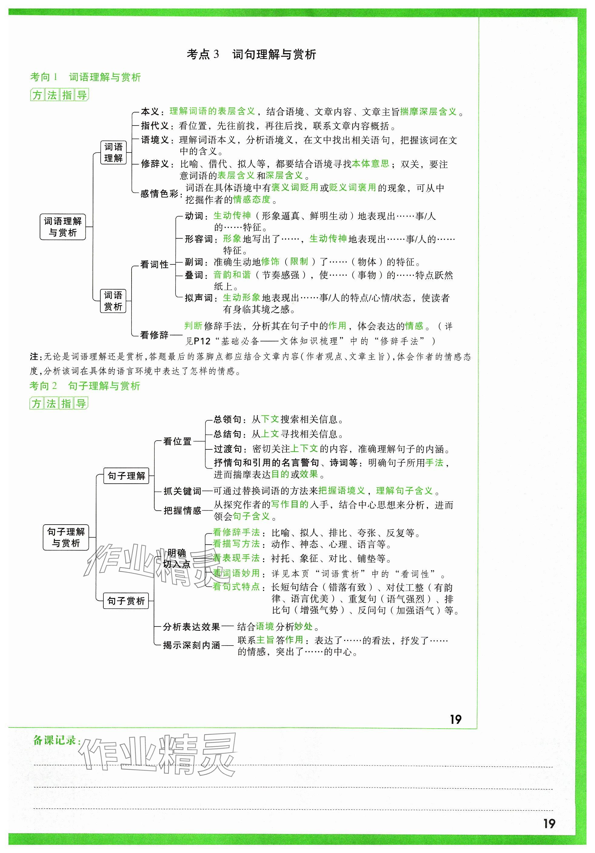 2024年萬(wàn)唯中考試題研究語(yǔ)文山西專版 參考答案第141頁(yè)