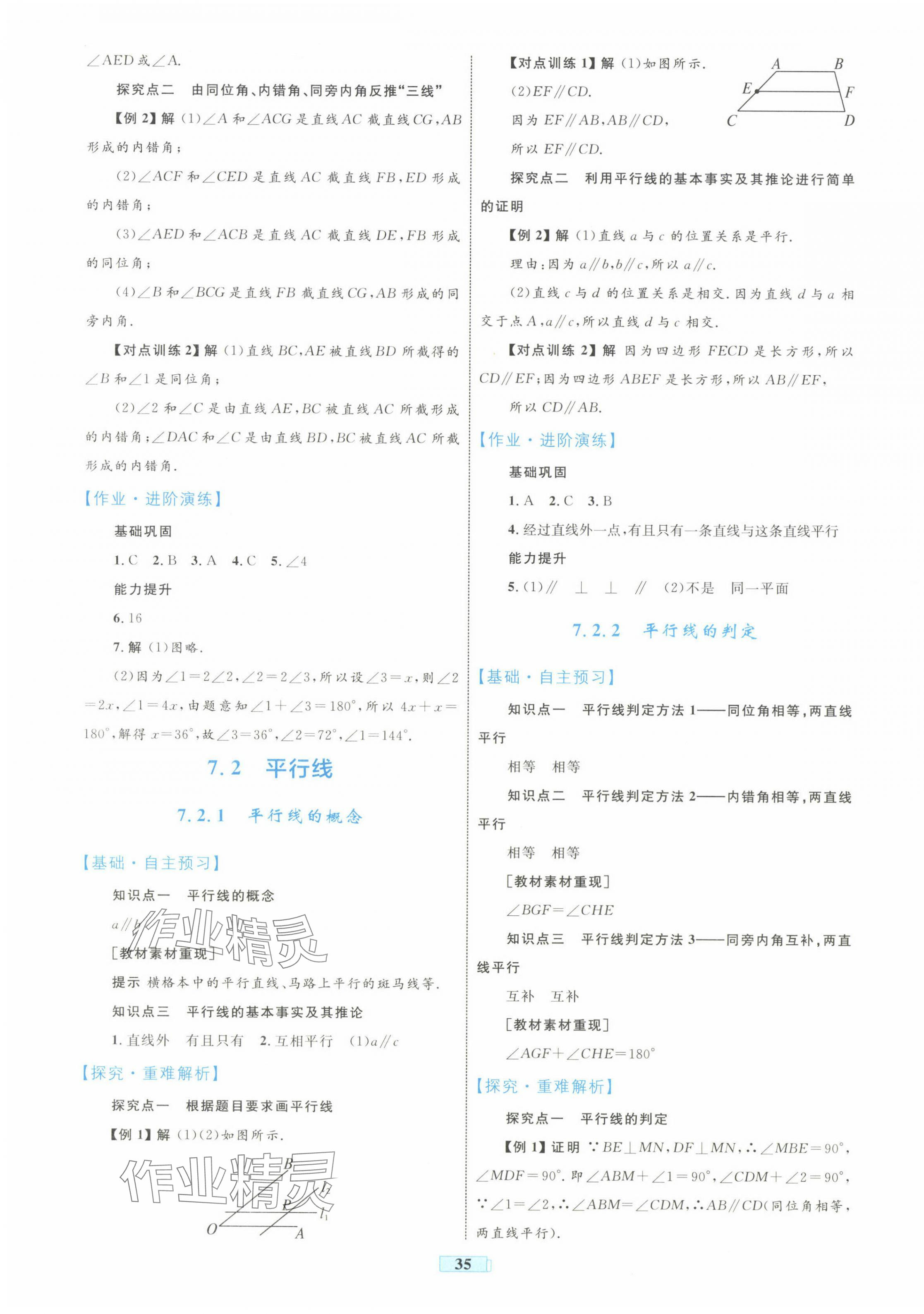 2025年同步學習目標與檢測七年級數學下冊人教版 第3頁