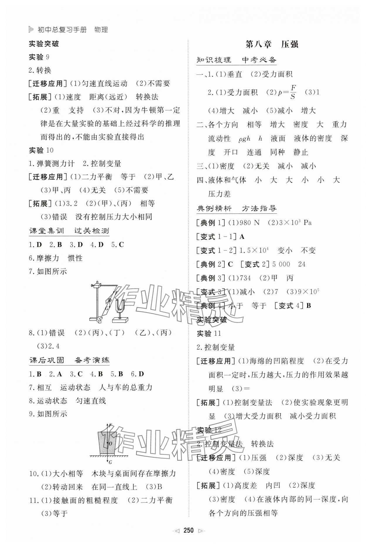 2025年初中總復(fù)習(xí)手冊(cè)新世紀(jì)出版社物理 第6頁