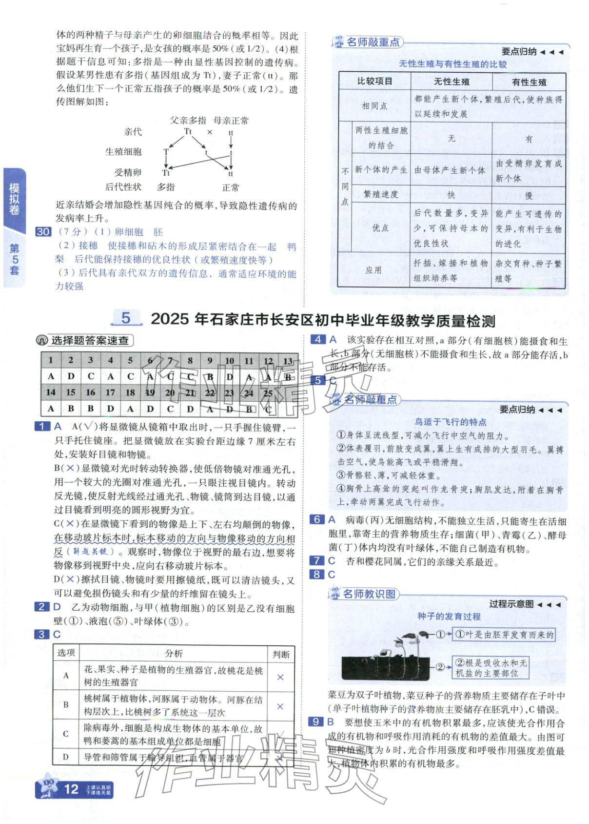 2026年金考卷中考45套汇编生物河北专版 第11页