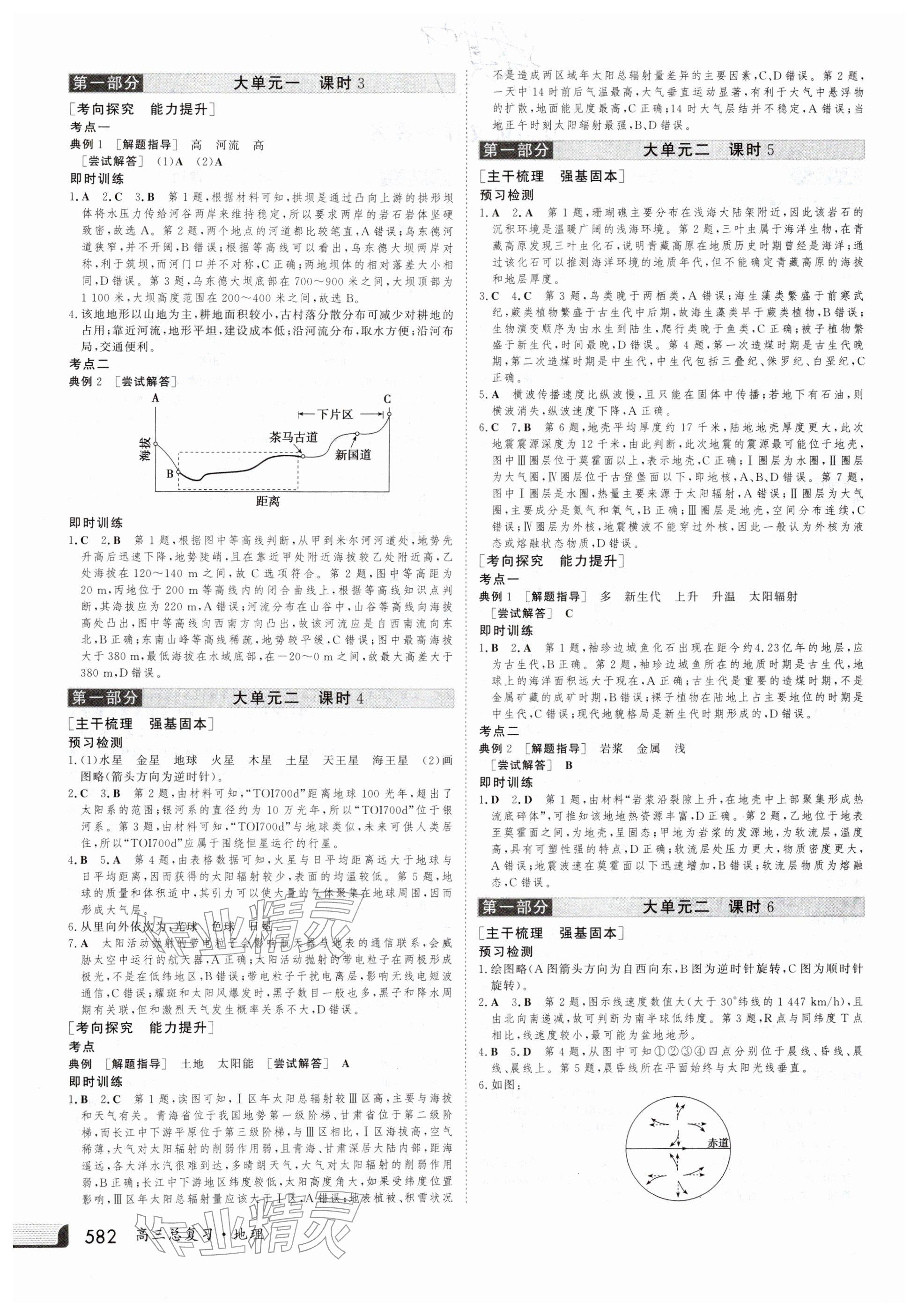 2025年金版新学案高三总复习地理 参考答案第2页