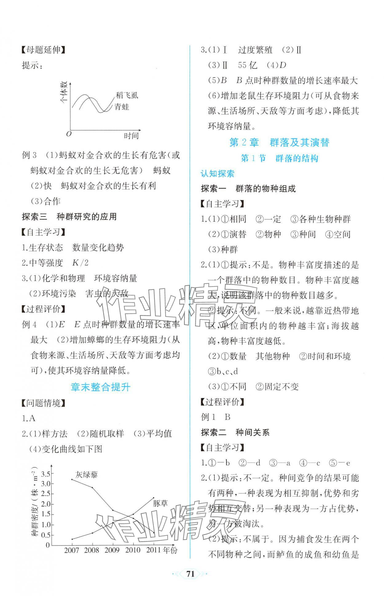 2025年課時(shí)練新課程學(xué)習(xí)評(píng)價(jià)方案高二生物選擇性必修2人教版增強(qiáng)版 第5頁(yè)