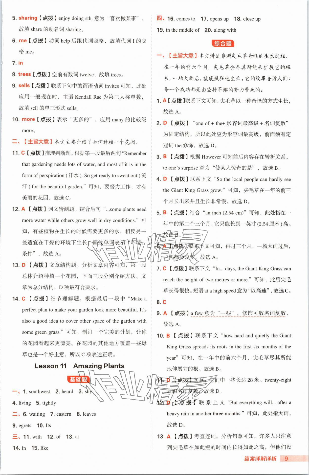 2025年综合应用创新题典中点八年级英语下册冀教版 第9页