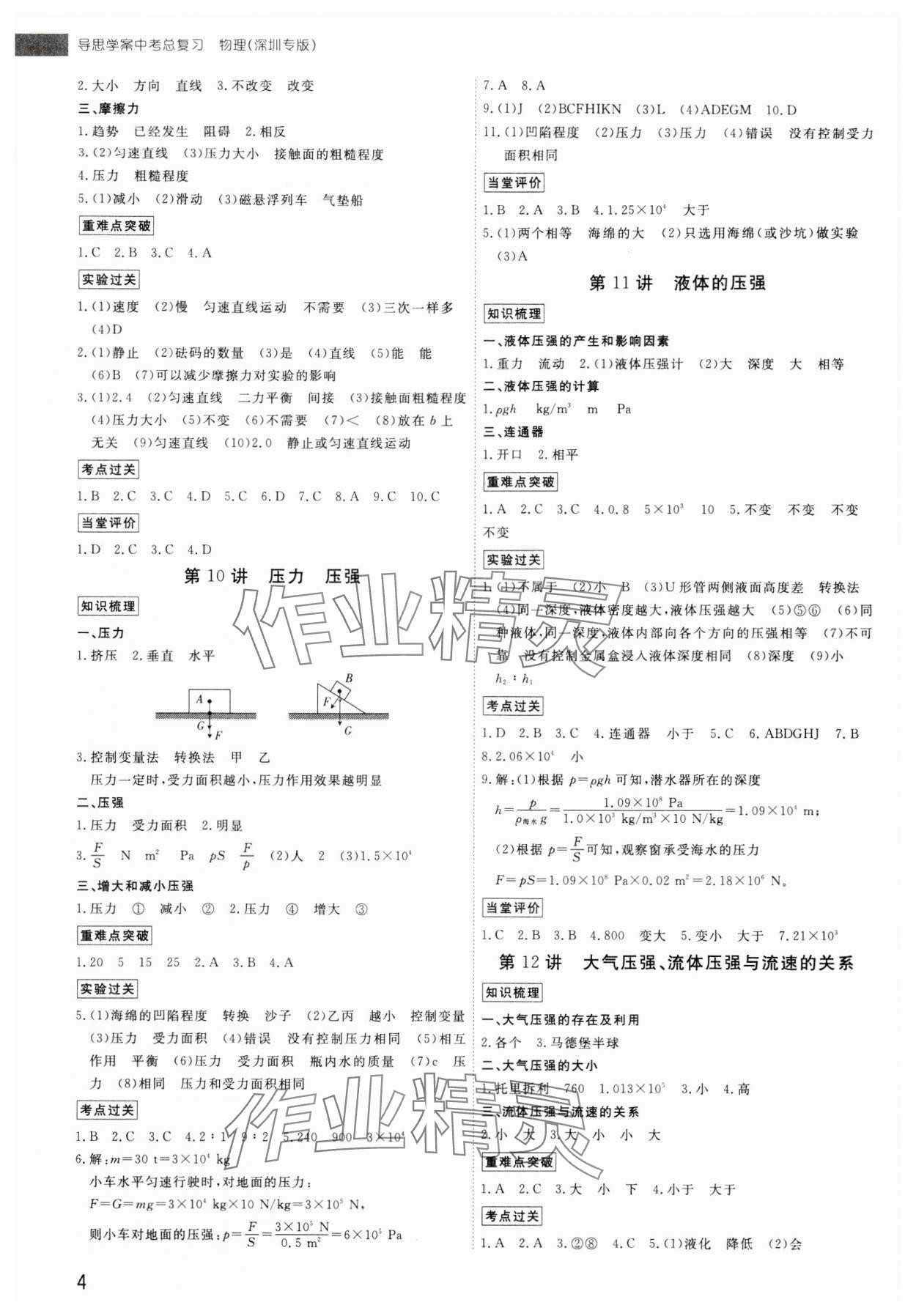 2024年导思学案物理中考深圳专版 第4页