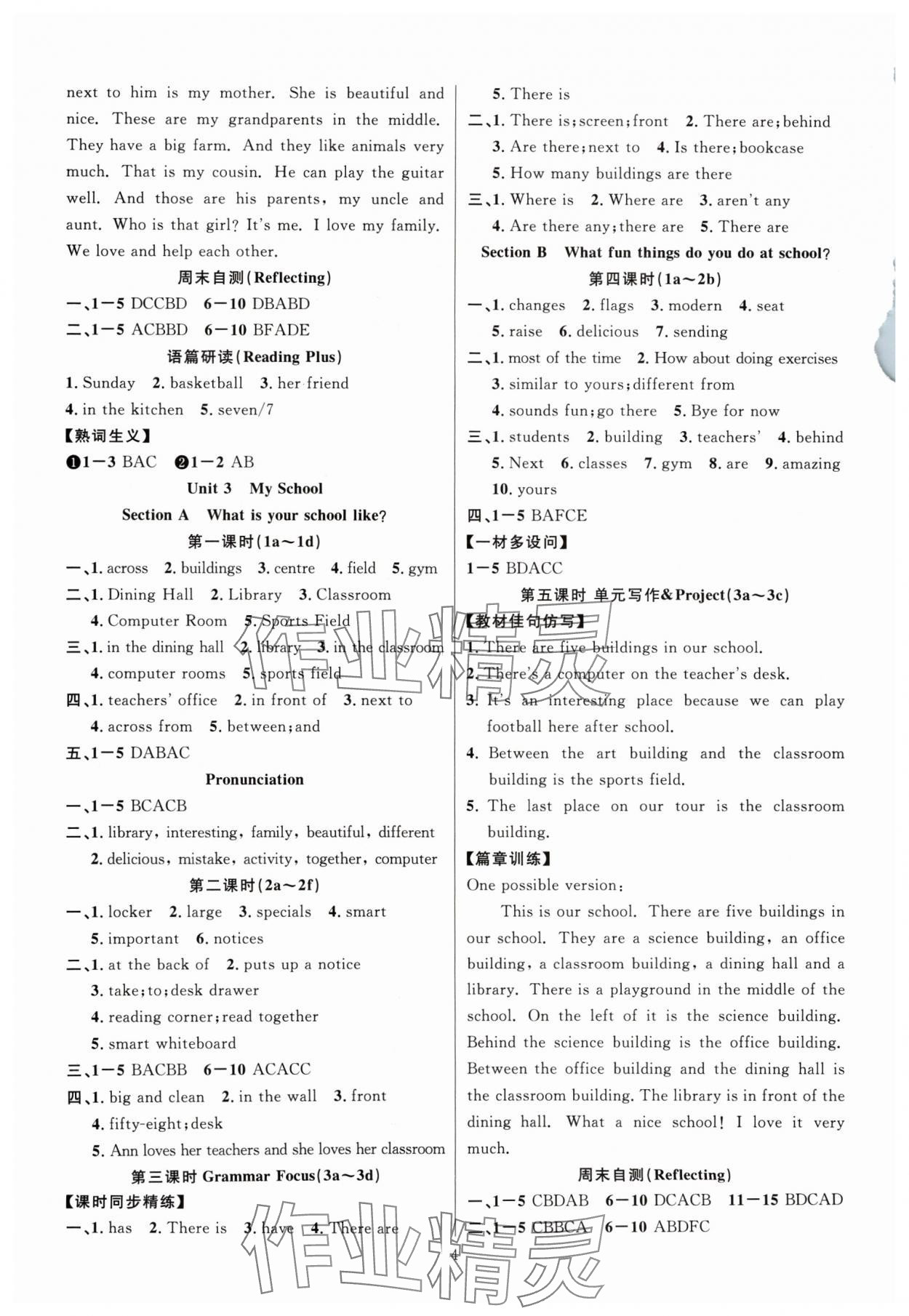 2024年課時(shí)奪冠七年級英語上冊人教版河南專版 第4頁