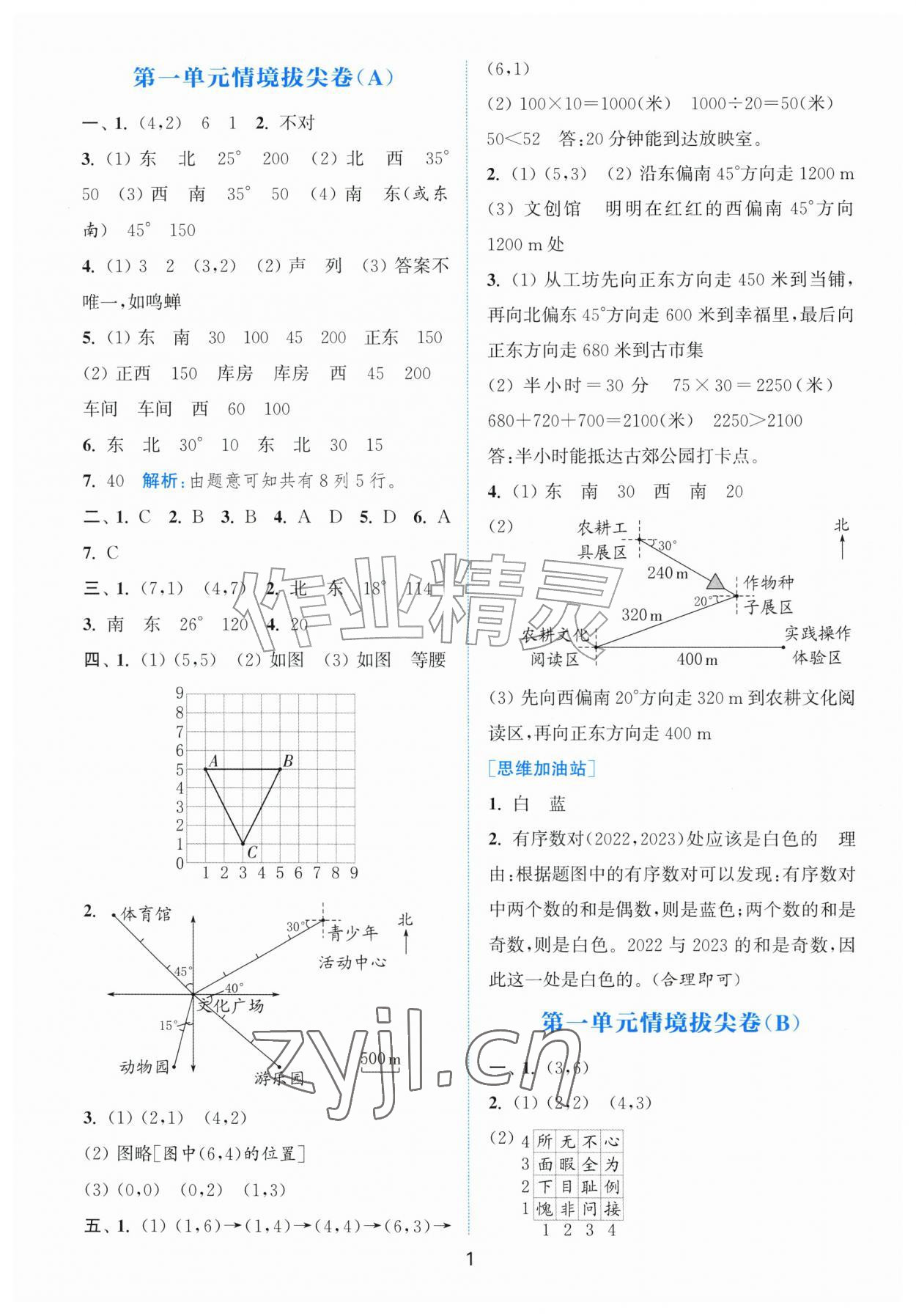 2026年拔尖南通情境卷六年级数学上册人教版&nbsp;第1页
