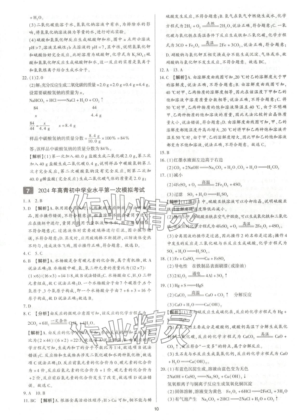 2025年中考考前必刷模擬卷化學(xué) 第10頁(yè)