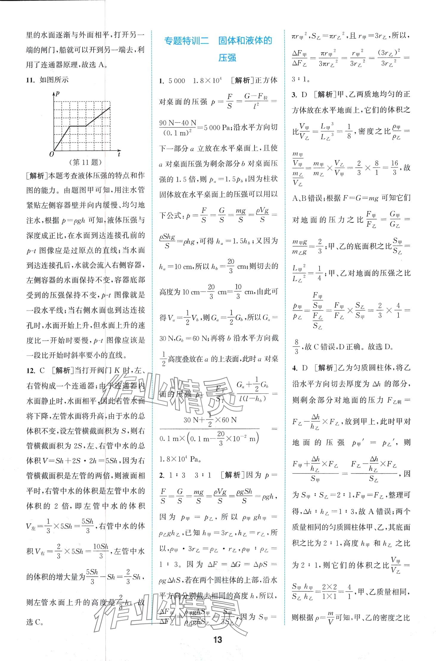 2024年拔尖特訓(xùn)八年級(jí)物理下冊(cè)滬科版 第13頁(yè)