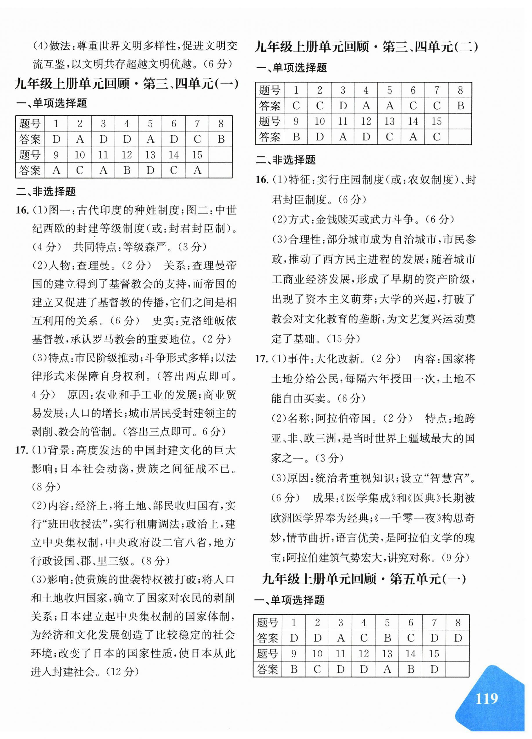 2026年优学1+1评价与测试九年级历史全一册人教版&nbsp;第2页