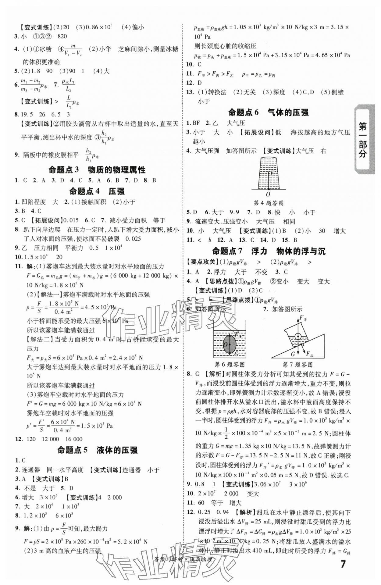 2024年一战成名考前新方案物理陕西专版 第7页