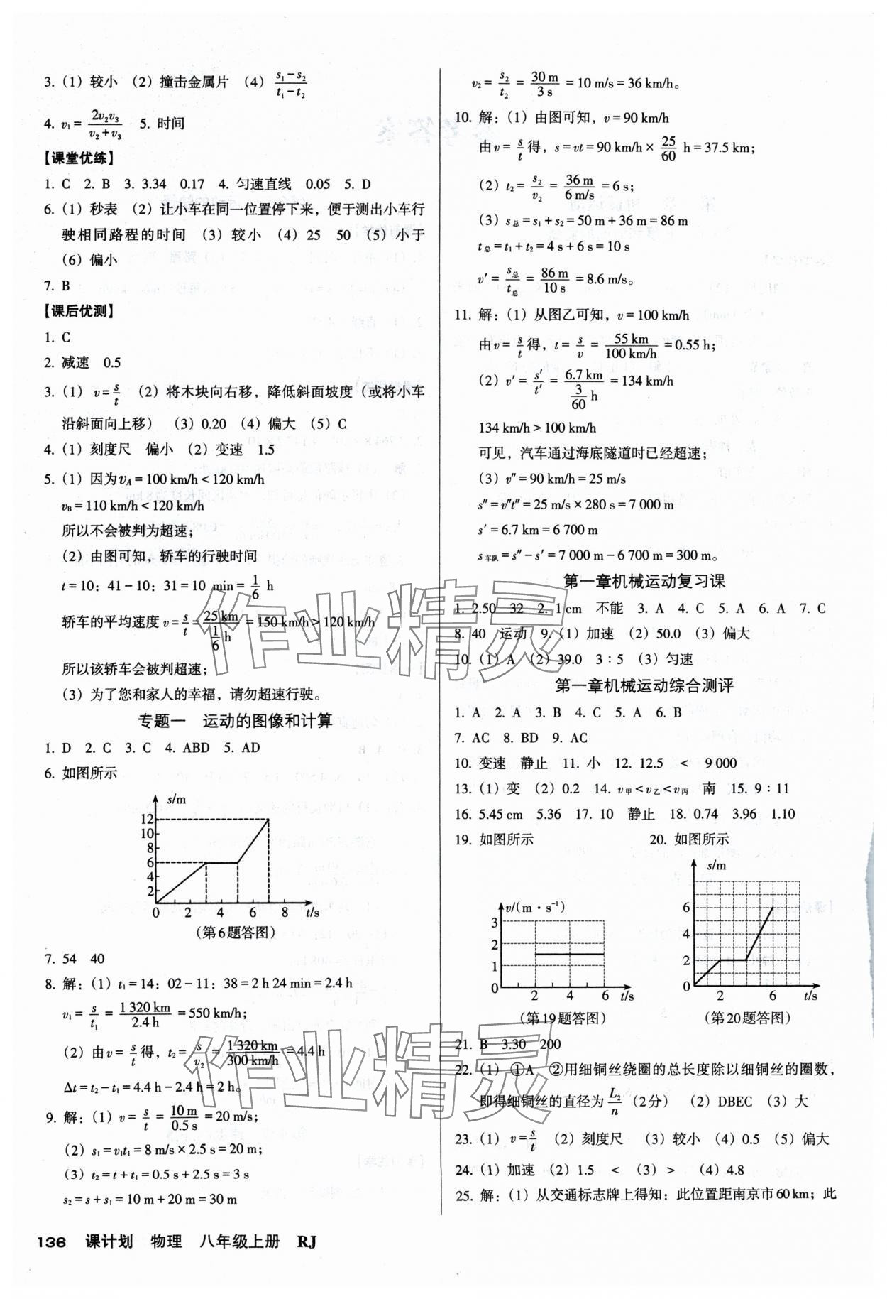 2024年全优点练课计划八年级物理上册人教版 第2页