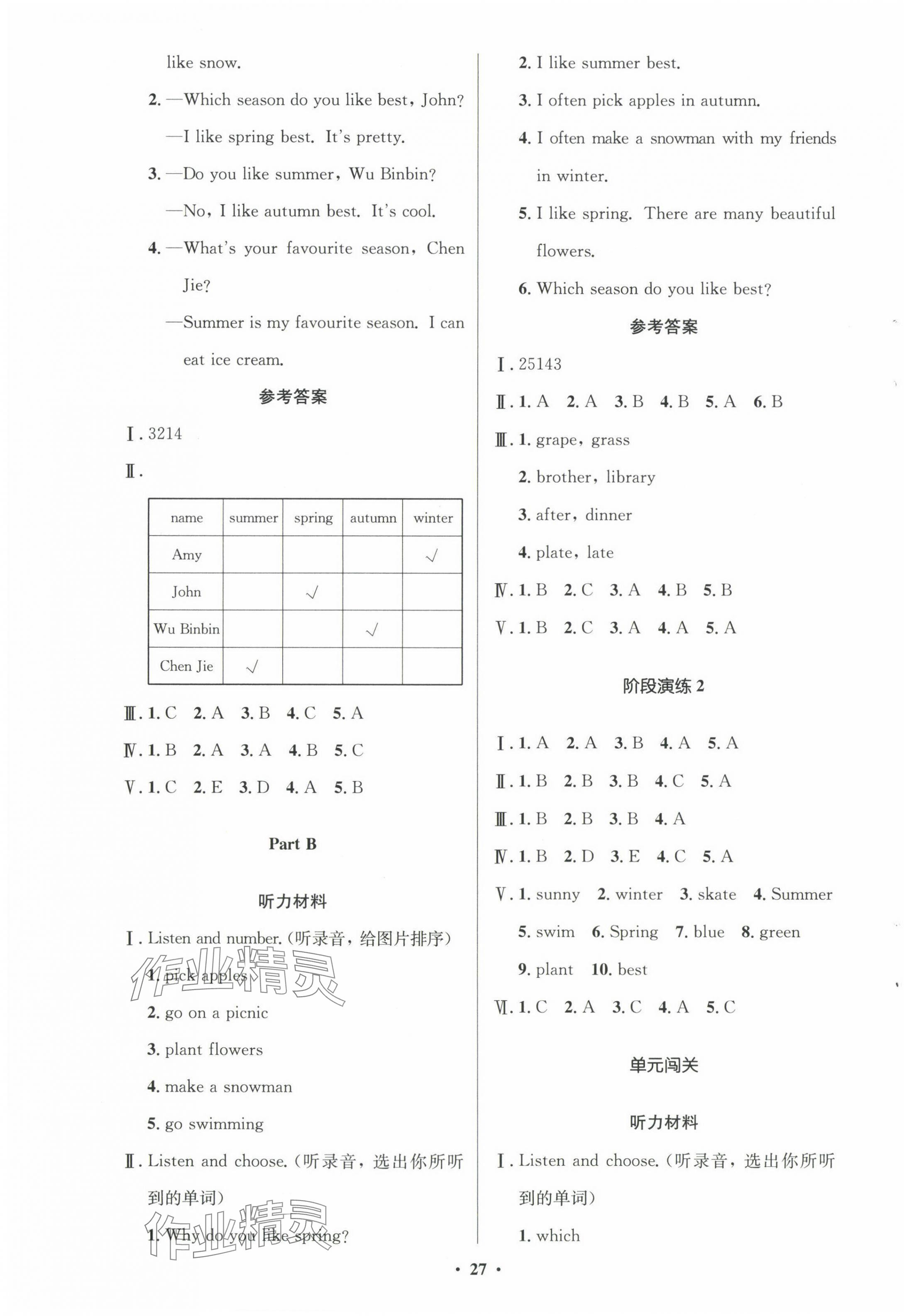 2024年同步測控優(yōu)化設(shè)計五年級英語下冊人教版廣東專版 第3頁