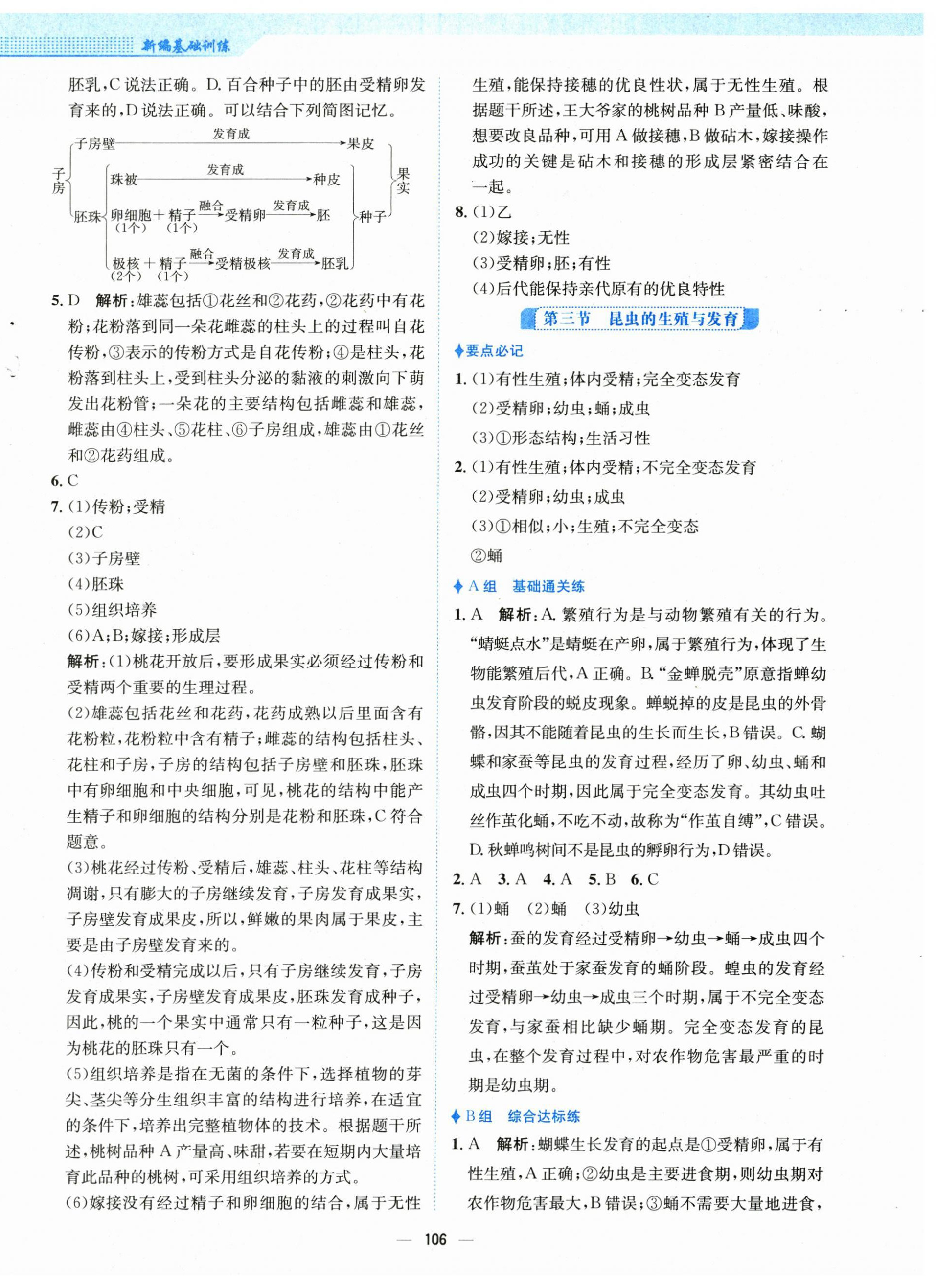 2025年新編基礎(chǔ)訓(xùn)練八年級生物下冊蘇教版 第2頁