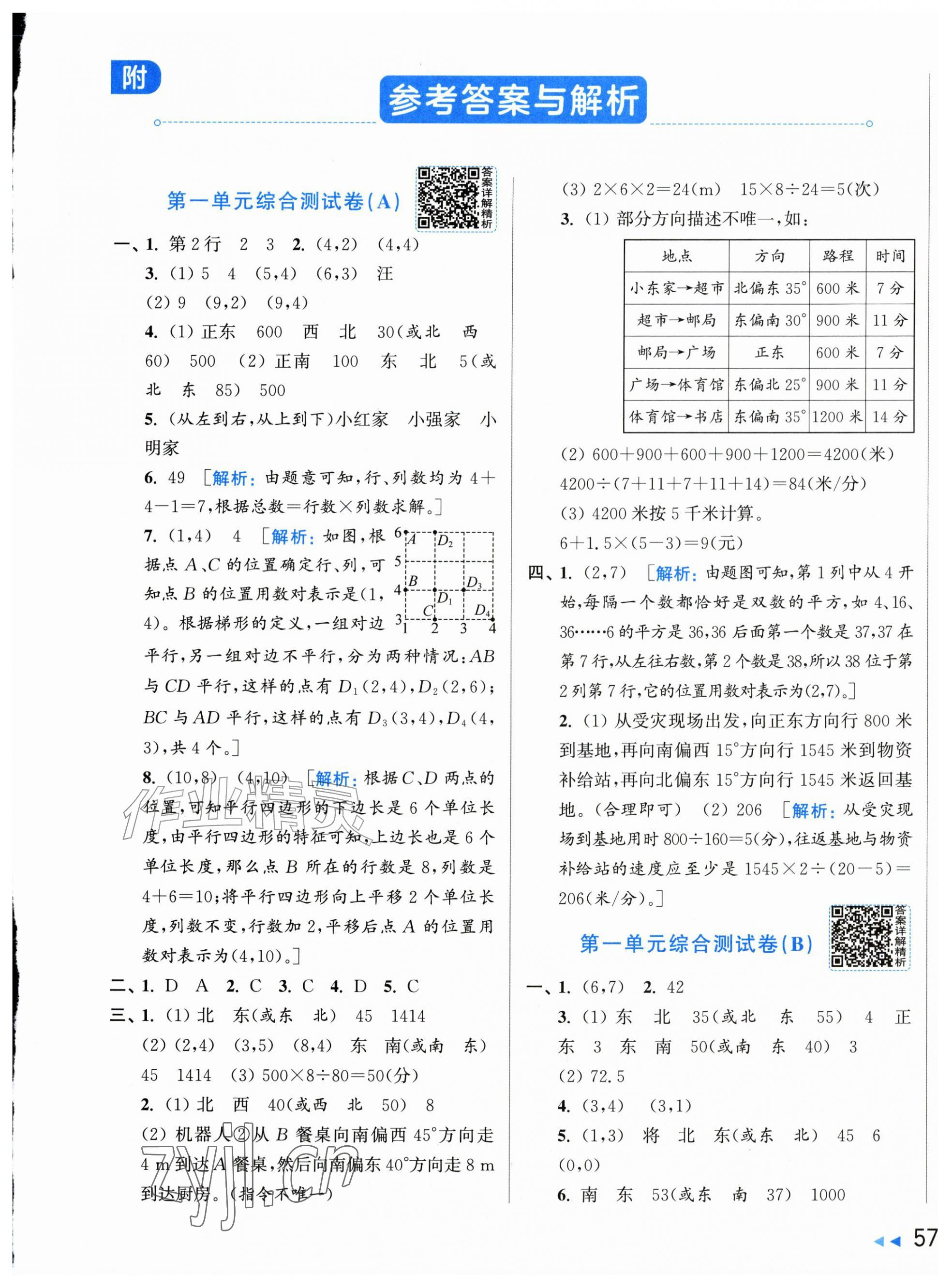 2026年亮点给力大试卷六年级数学上册人教版&nbsp;第1页