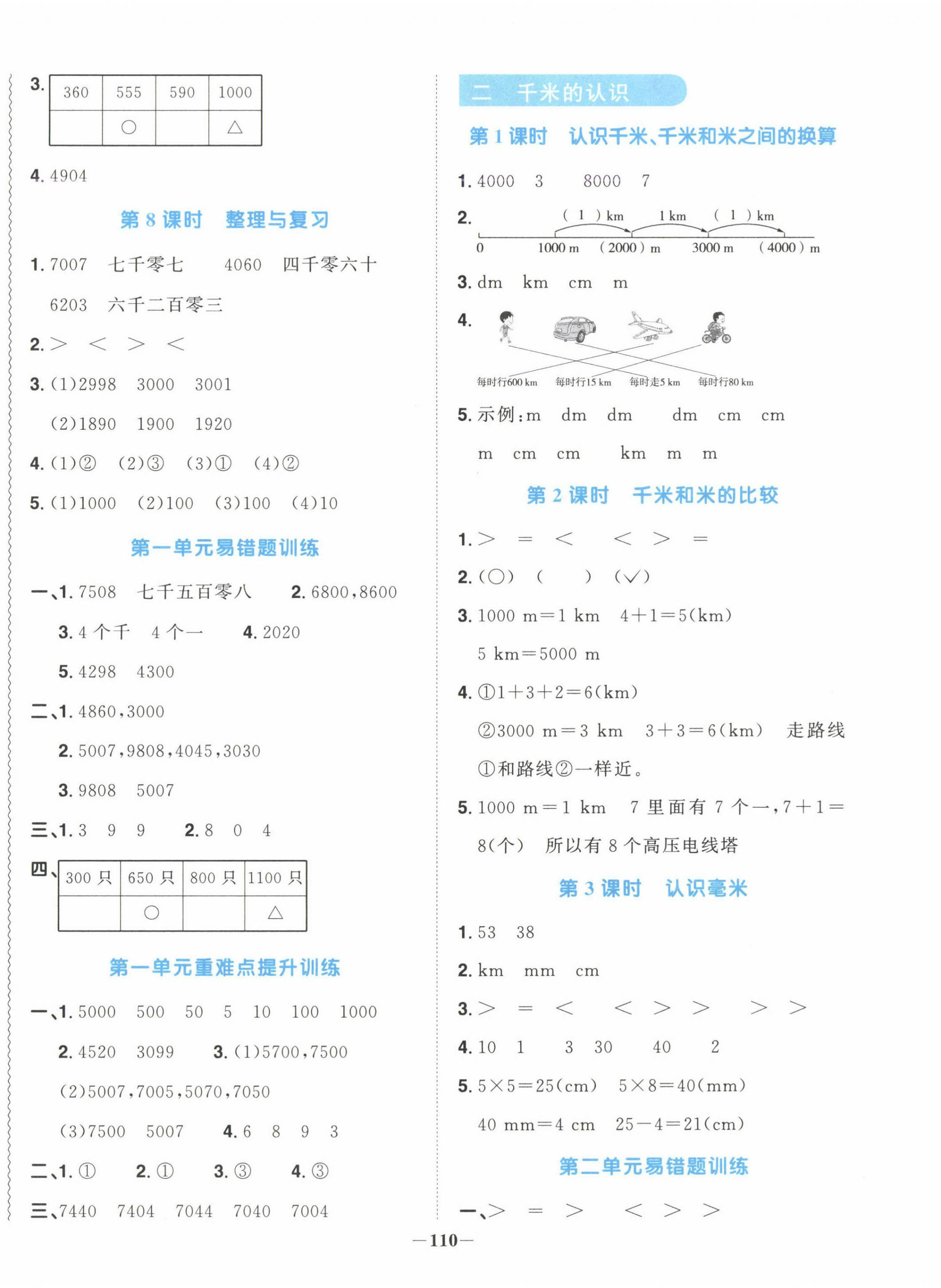 2025年陽光同學課時優化作業二年級數學下冊西師大版 第2頁