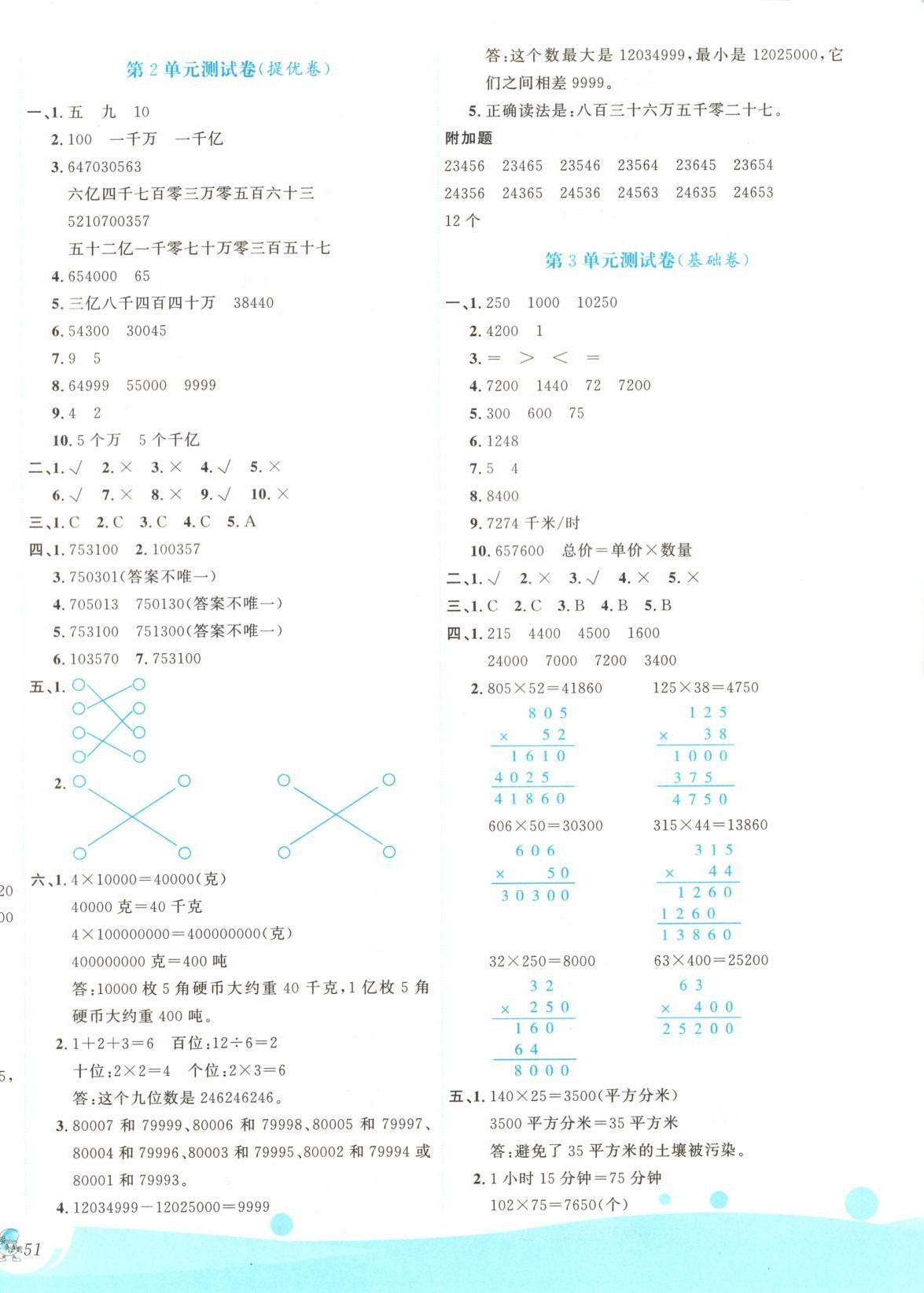 2025年优秀生测试卷四年级数学下册苏教版 第2页