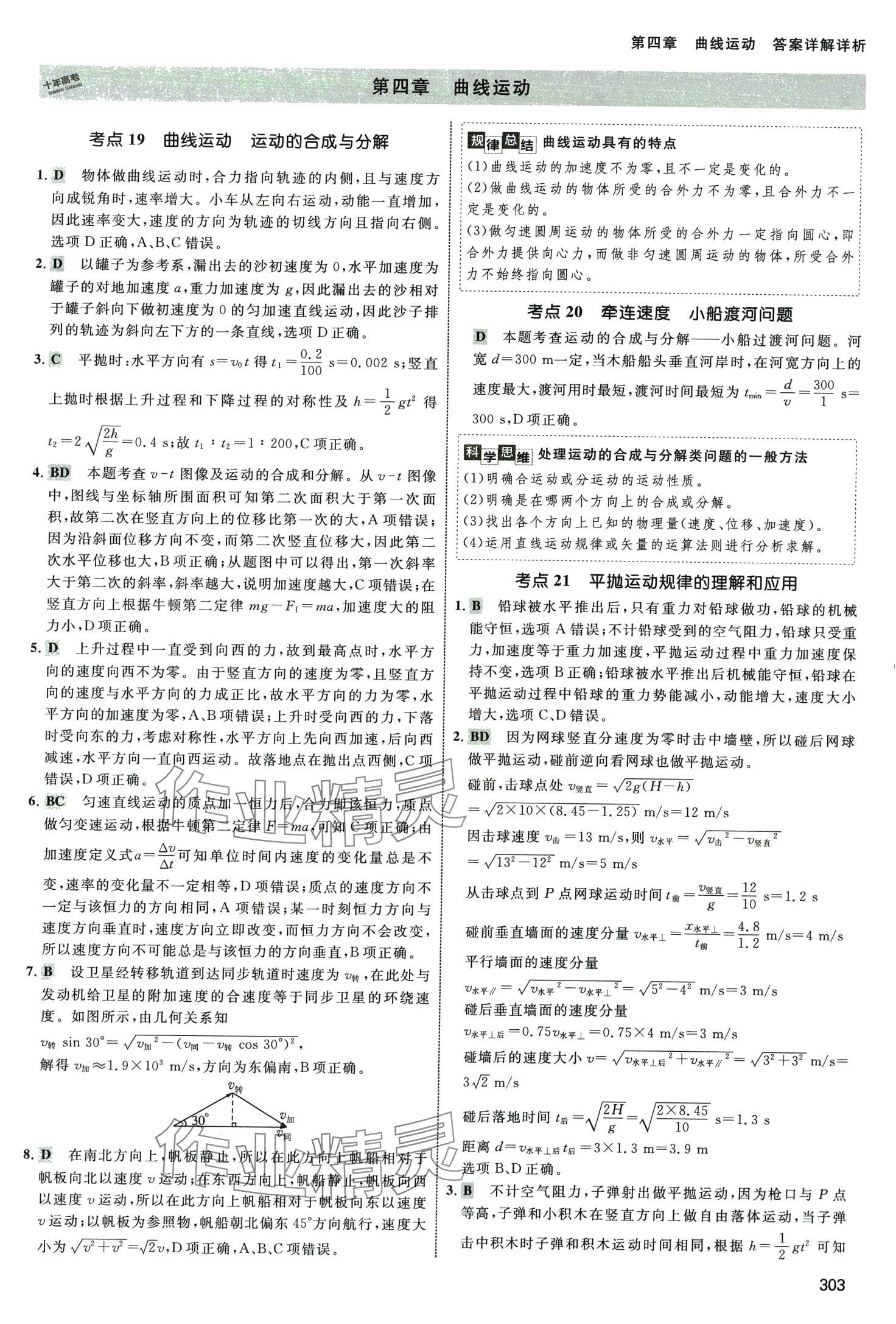 2024年十年高考高中物理通用版 第21頁