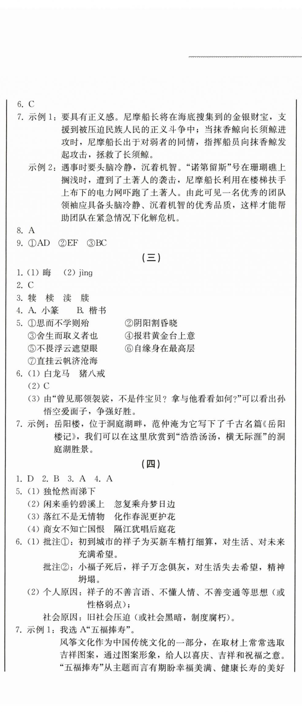 2025年中考總復(fù)習(xí)北方婦女兒童出版社語文 第2頁