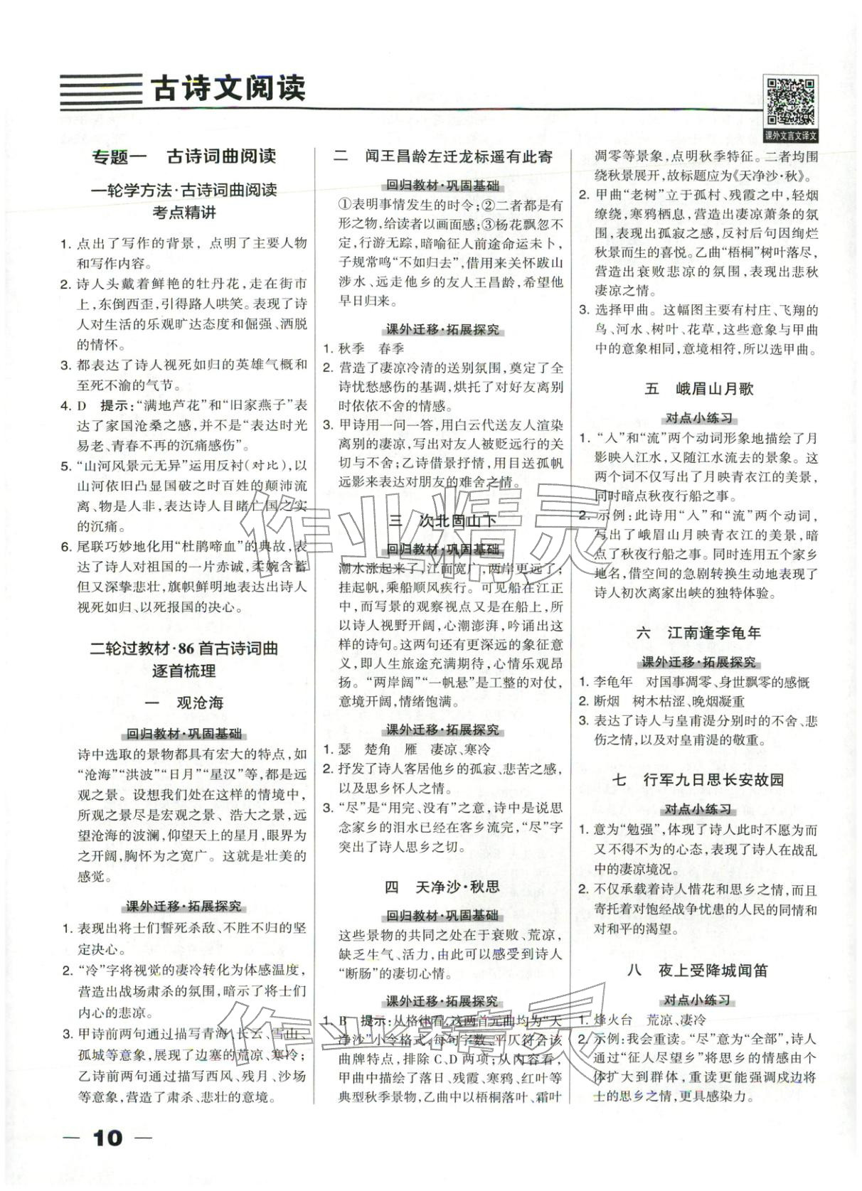 2025年中教萬聯中考總動員九年級語文河北專版 第10頁