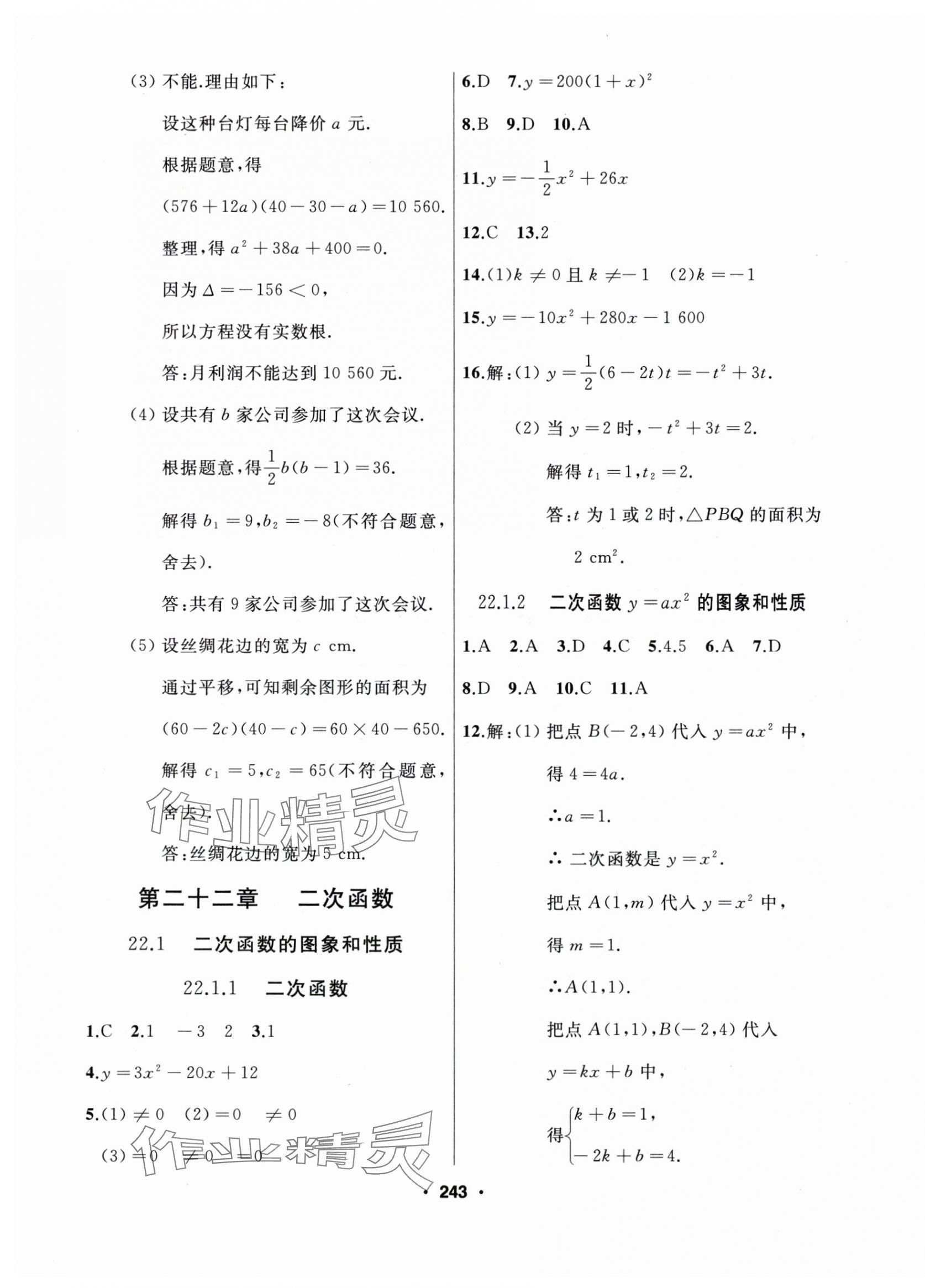 2025年试题优化课堂同步九年级数学上册人教版 第11页