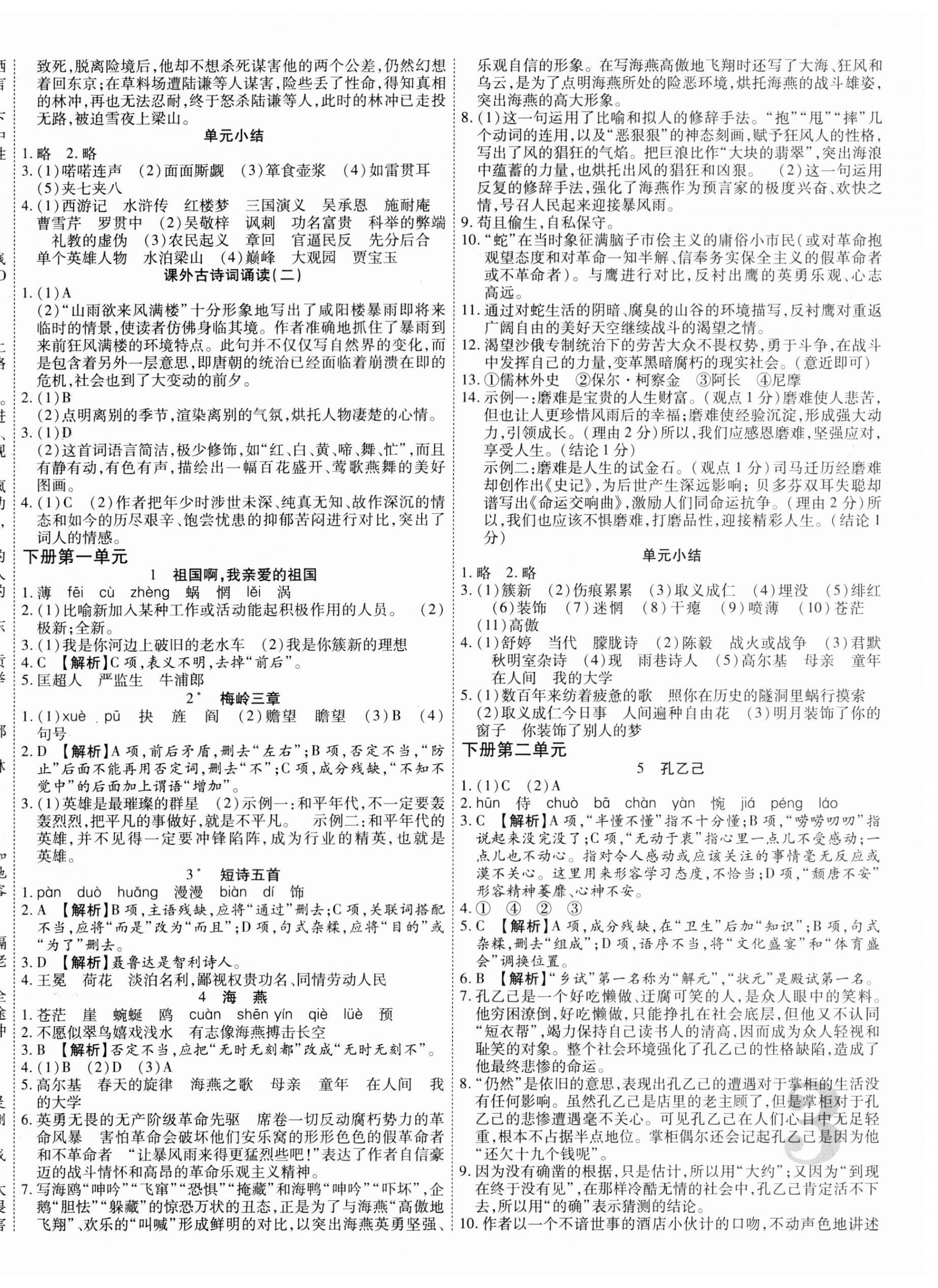 2023年暢行課堂九年級(jí)語文全一冊(cè)人教版廣西專版 第9頁