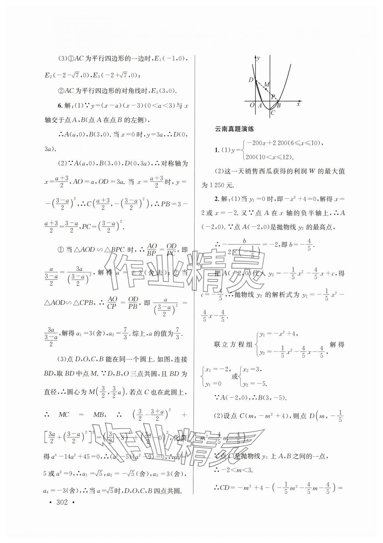 2025年云南省初中學(xué)業(yè)水平考試總復(fù)習(xí)及測(cè)試數(shù)學(xué) 第12頁