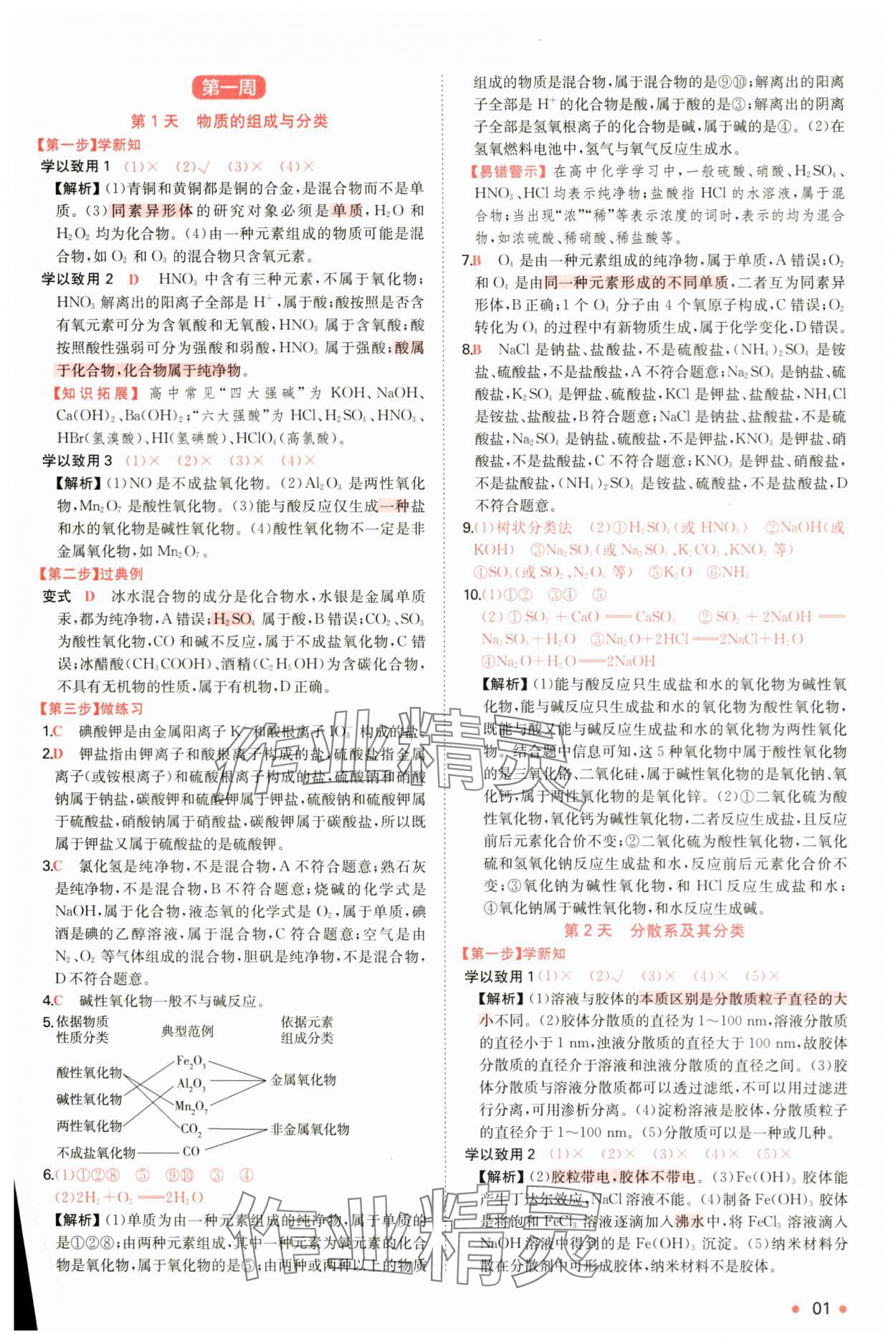 2025年一本預備新高一化學 第1頁