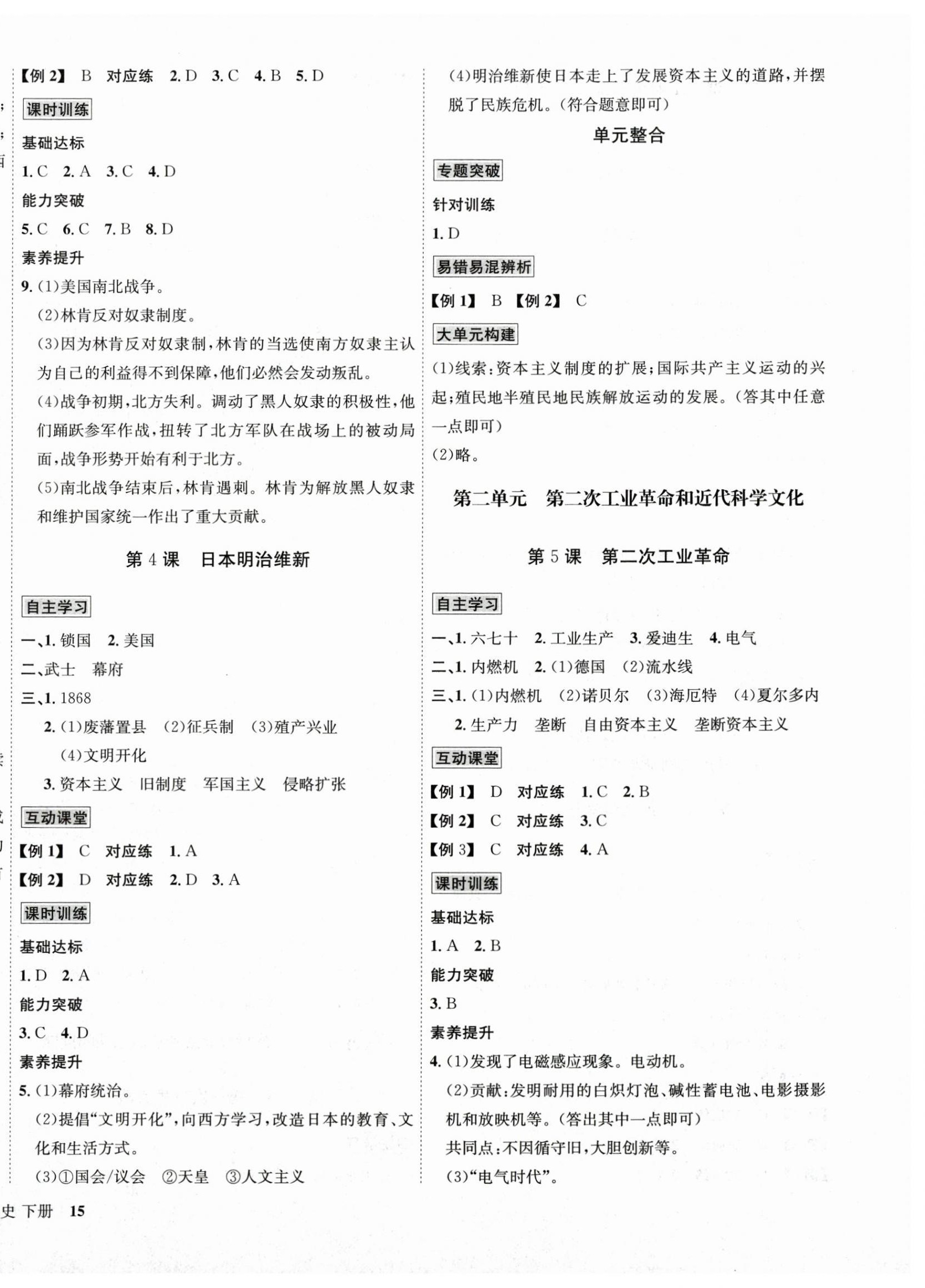2025年优学名师名题九年级历史下册人教版 第2页
