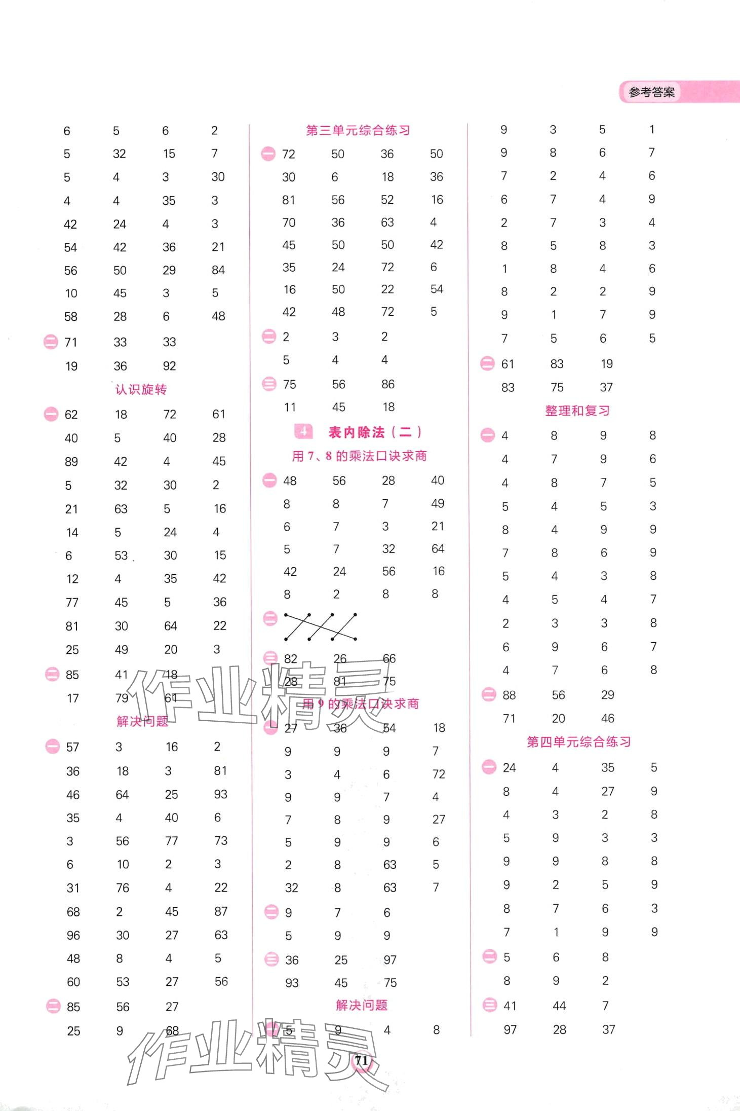 2024年計算全能二年級數(shù)學下冊人教版 第3頁