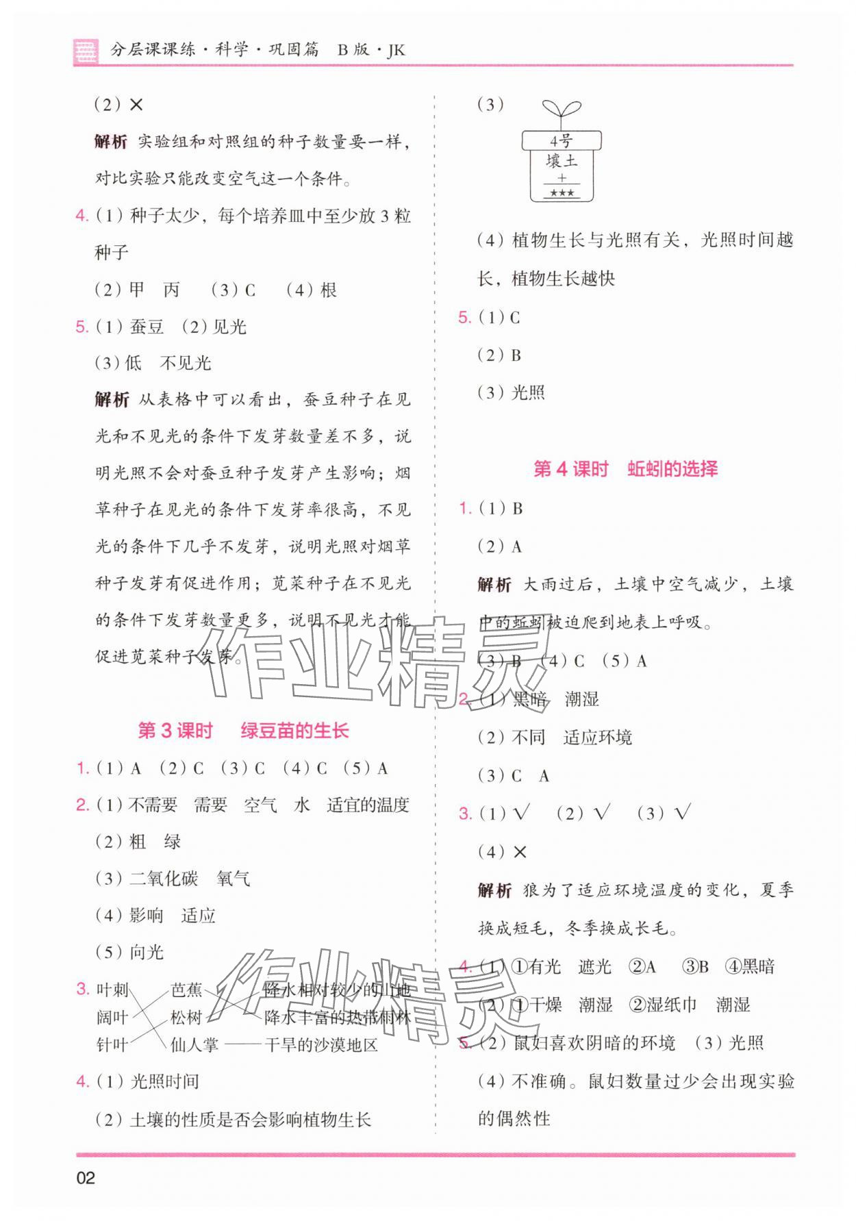 2025年木頭馬分層課課練五年級(jí)科學(xué)下冊(cè)教科版 第2頁(yè)