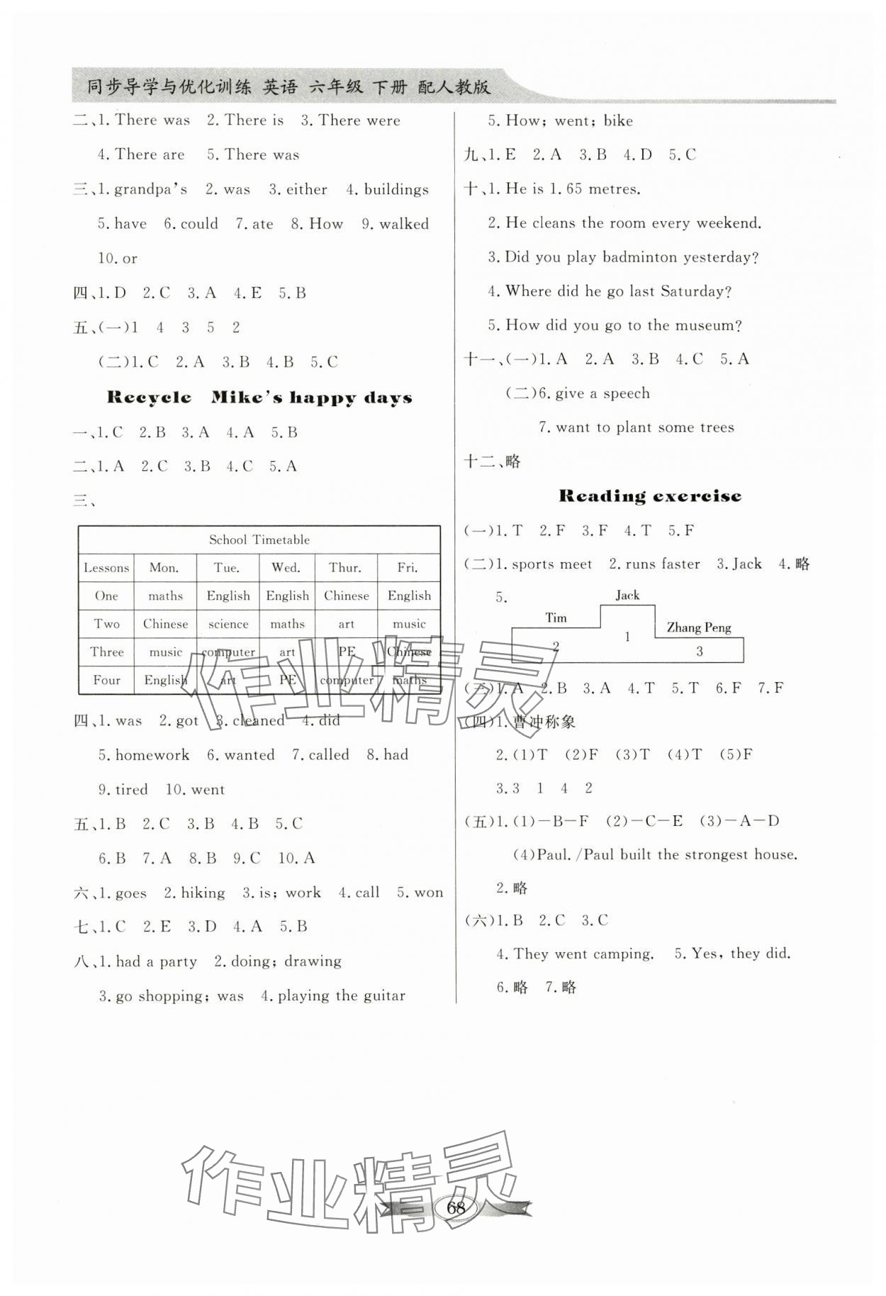2025年同步導學與優化訓練六年級英語下冊人教版 第5頁