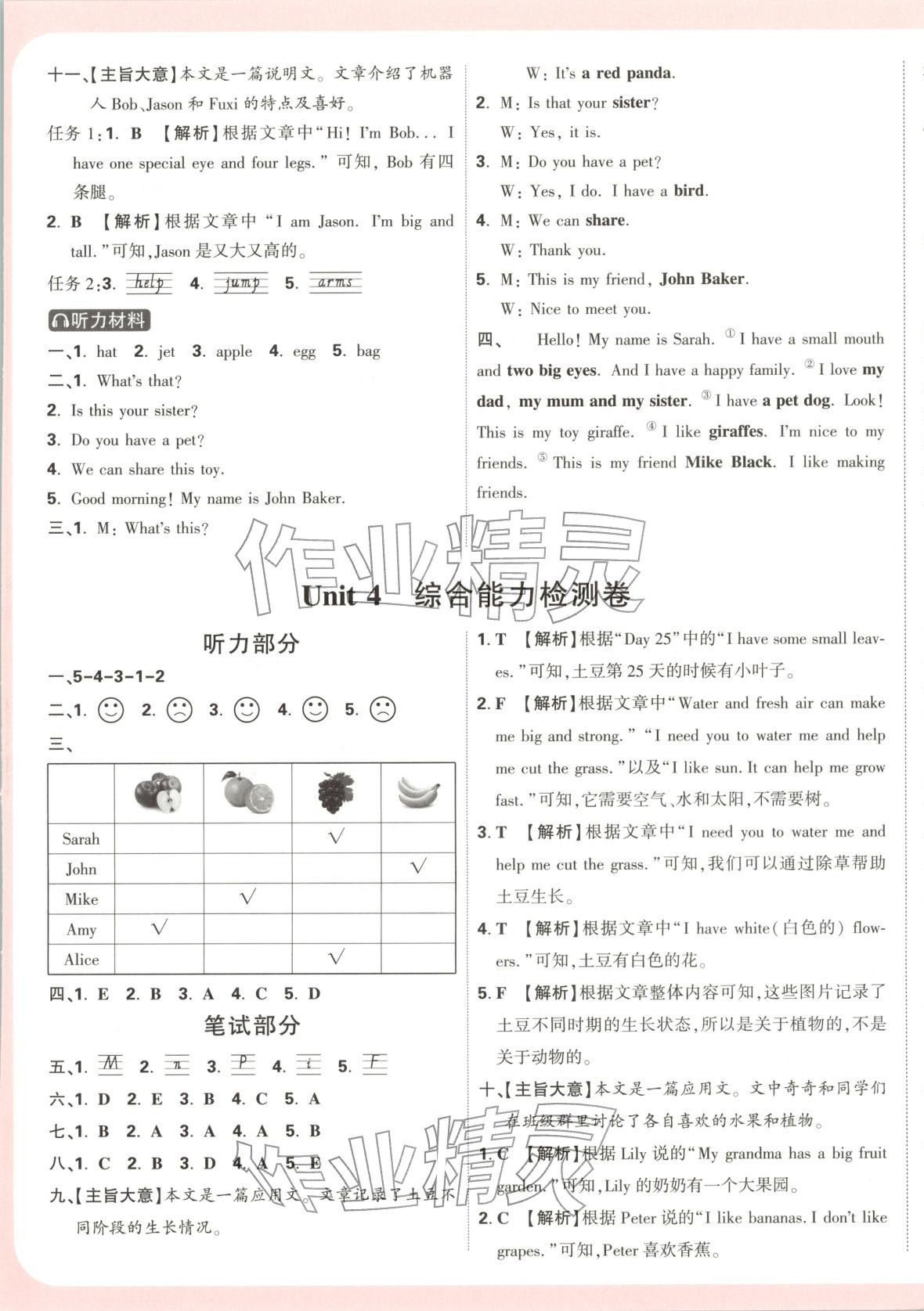 2025年小白鷗情境卷三年級英語上冊人教版河南專版&nbsp;第5頁
