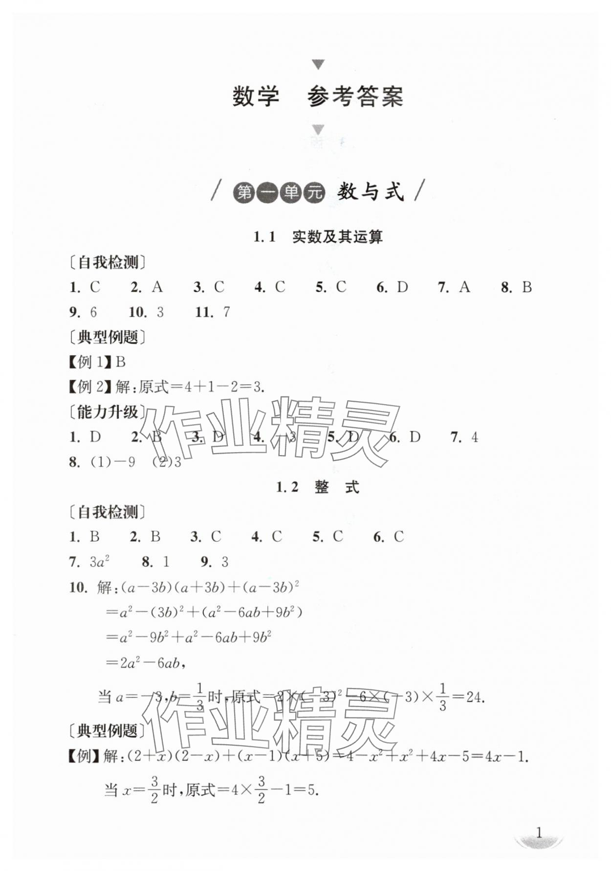 2024年剑指中考数学中考郴州专版 第1页