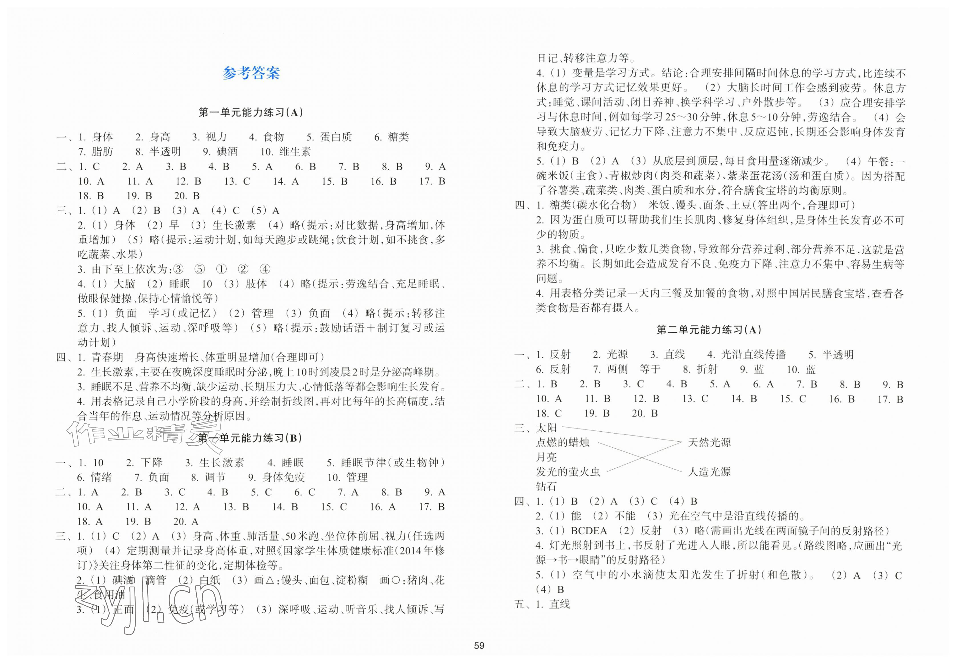 2026年新编单元能力训练卷六年级科学上册教科版&nbsp;第1页