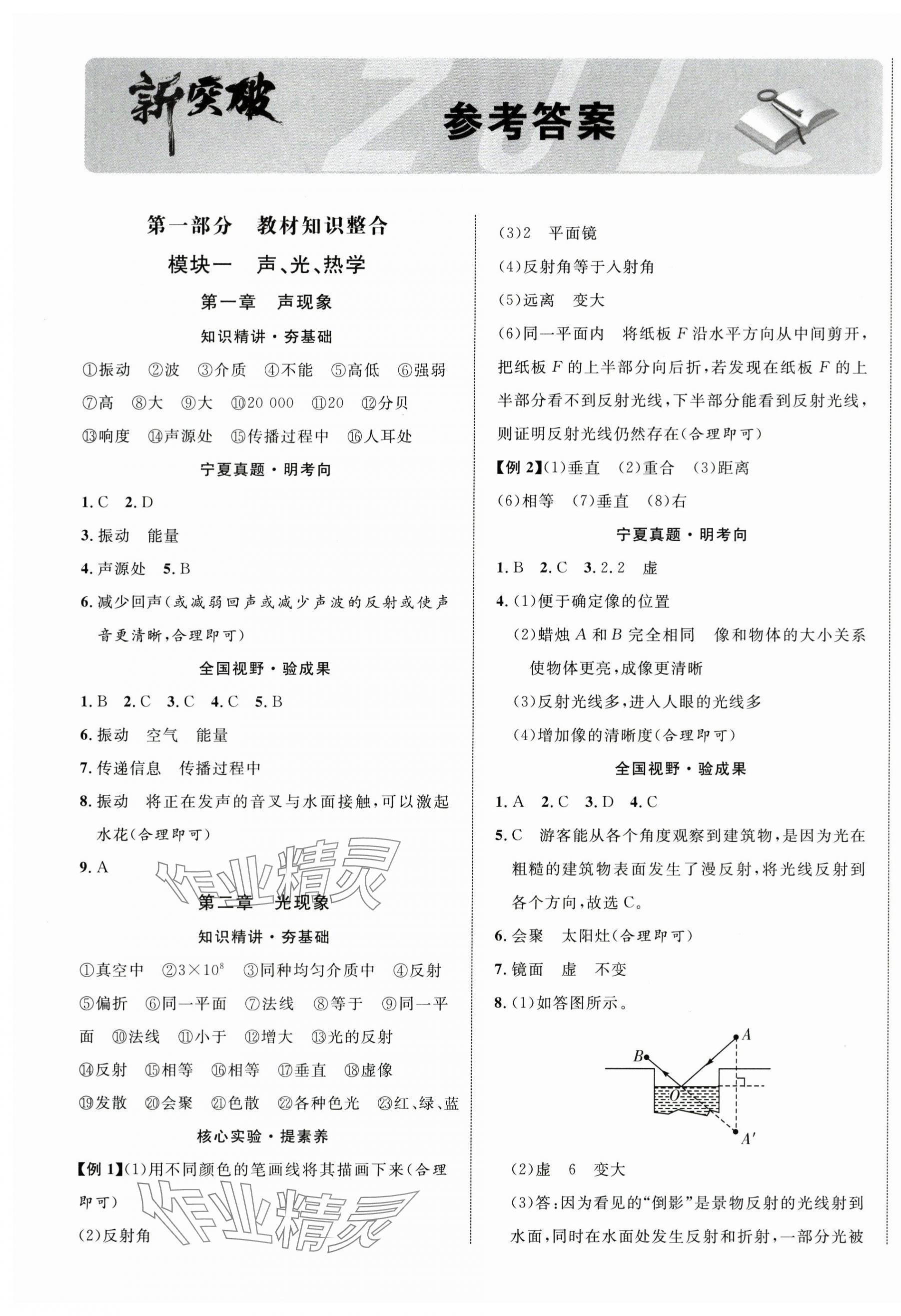 2025年中考新突破物理寧夏專版 第1頁