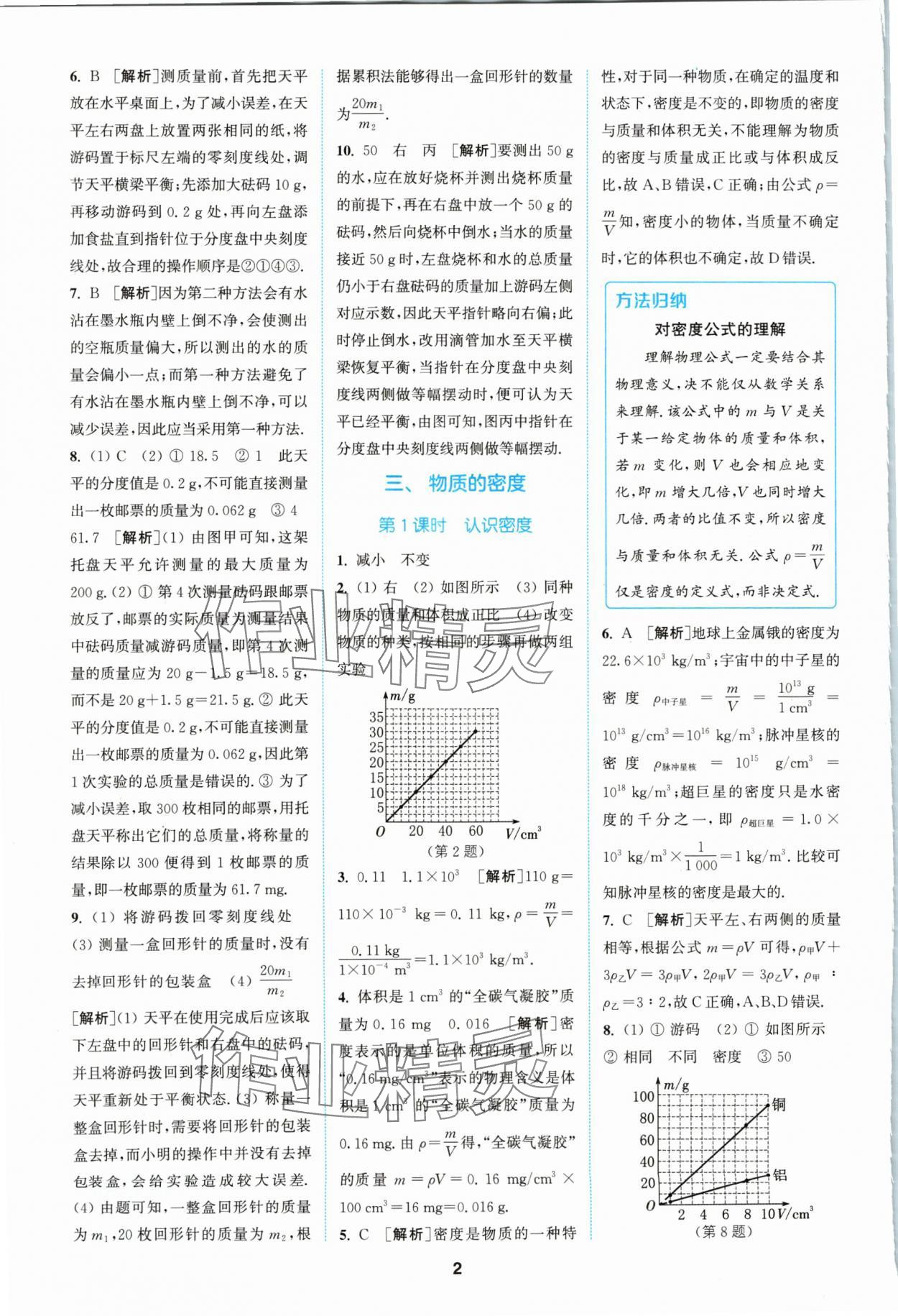 2024年拔尖特訓(xùn)八年級(jí)物理下冊(cè)蘇科版 參考答案第2頁(yè)