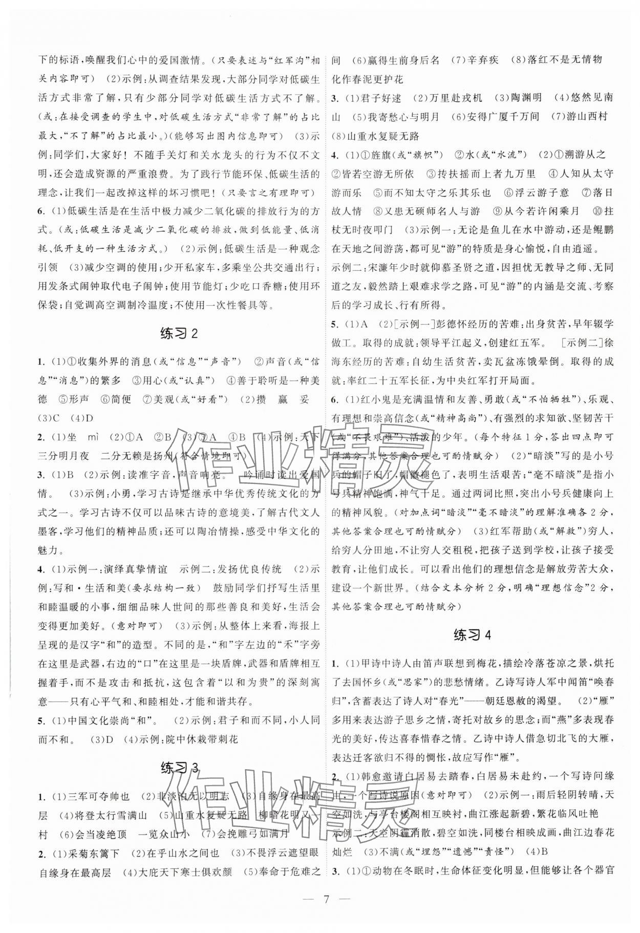 2025年中考得高分全程提優計劃語文 第7頁