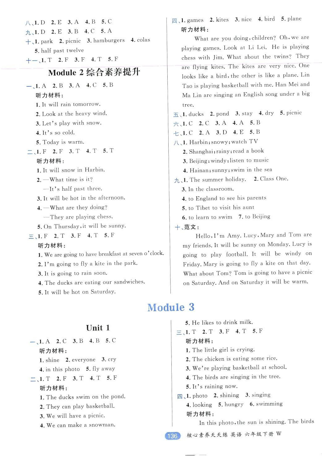 2024年核心素養(yǎng)天天練六年級(jí)英語(yǔ)下冊(cè)外研版 第4頁(yè)