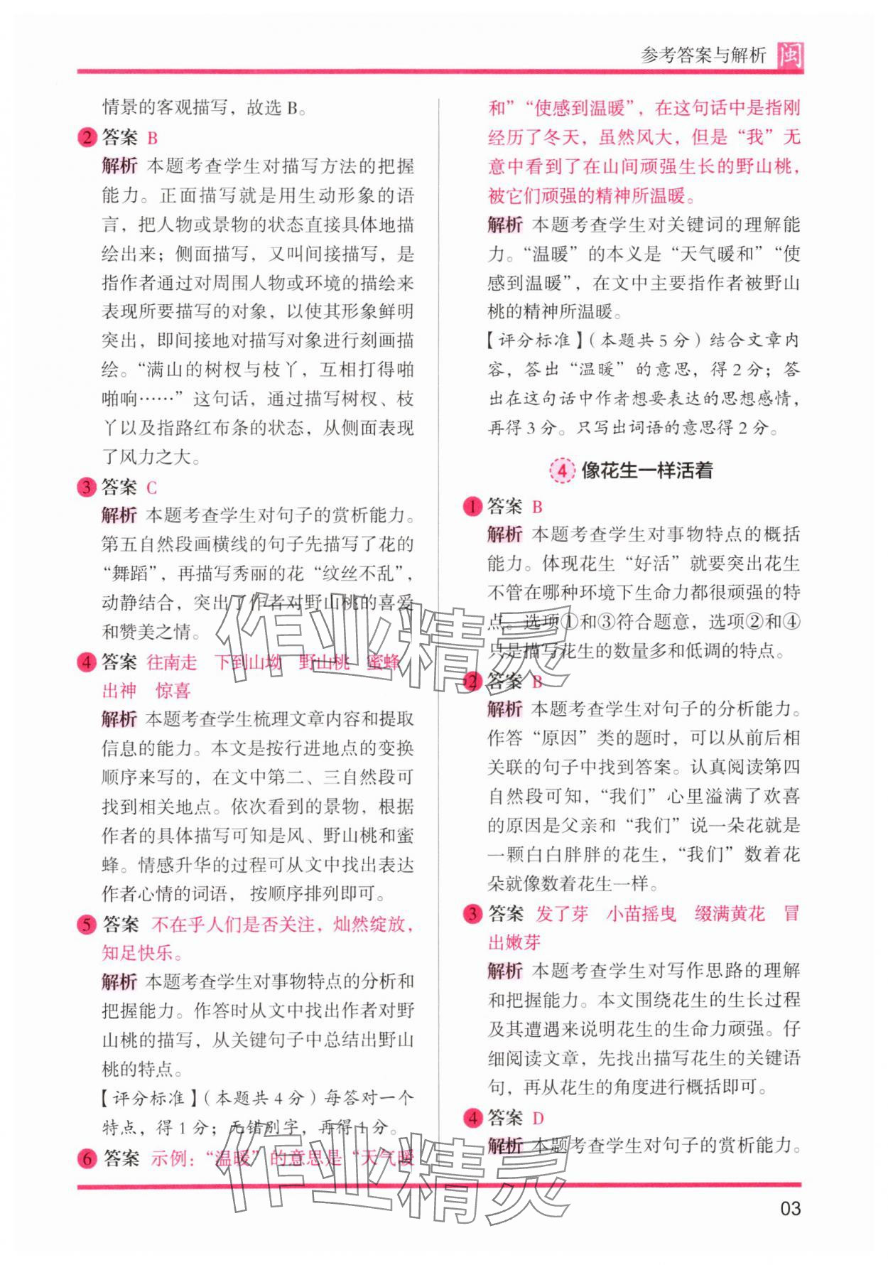 2024年木頭馬閱讀力測(cè)評(píng)五年級(jí)語(yǔ)文部編版A版福建專版 參考答案第3頁(yè)