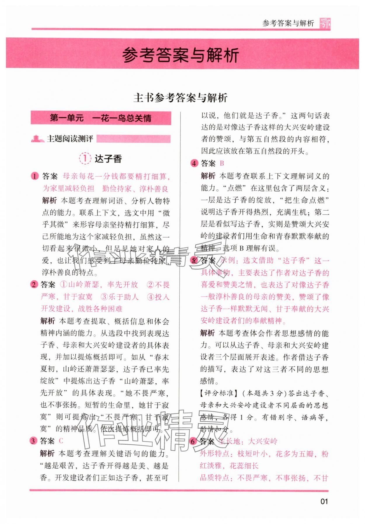 2025年木頭馬閱讀力測(cè)評(píng)五年級(jí)語(yǔ)文全一冊(cè)人教版A版武漢專版 第1頁(yè)