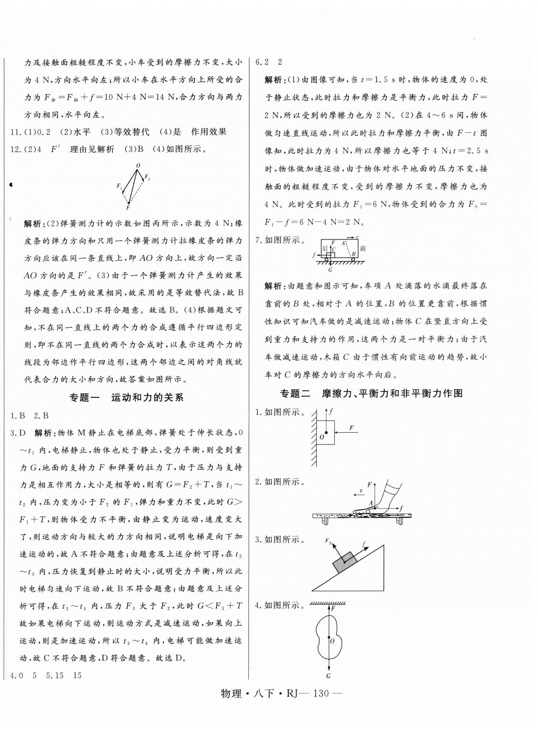 2026年新起点作业本八年级物理下册人教版&nbsp;第6页