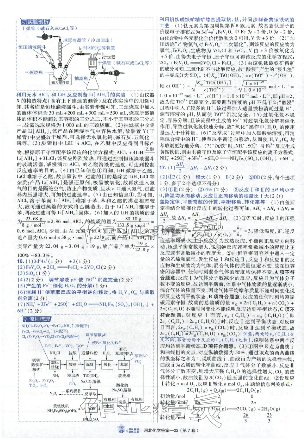 2026年金考卷优秀模拟试卷汇编45套高中化学河北专版 第22页
